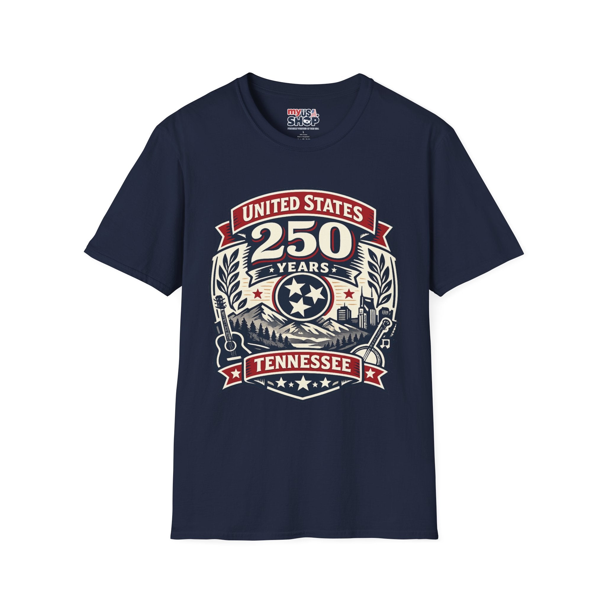 America 250 Tennessee T-Shirt — United States 250 Years Heritage Graphic Tee