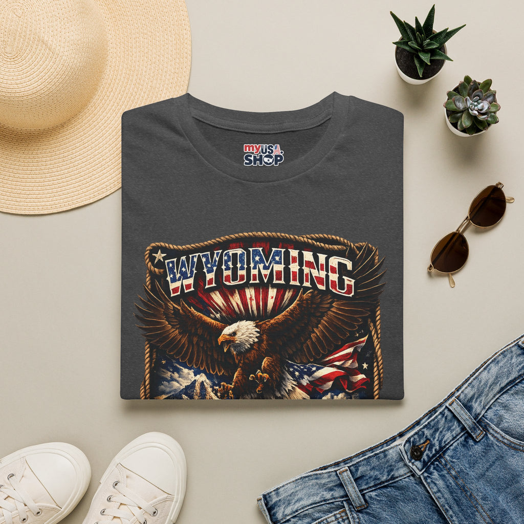 Wyoming Eagle T-Shirt — Patriotic America 250th Anniversary Graphic Tee