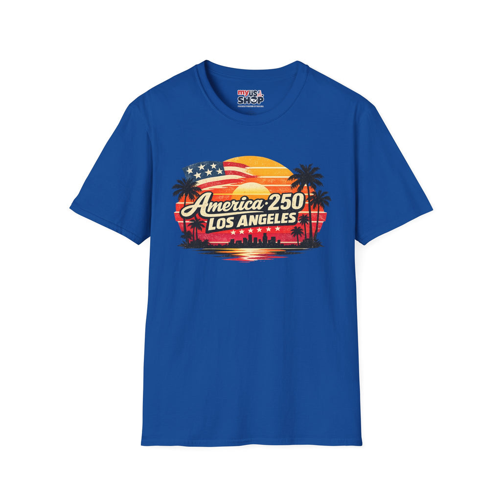America 250 Los Angeles Retro Sunset California Tee