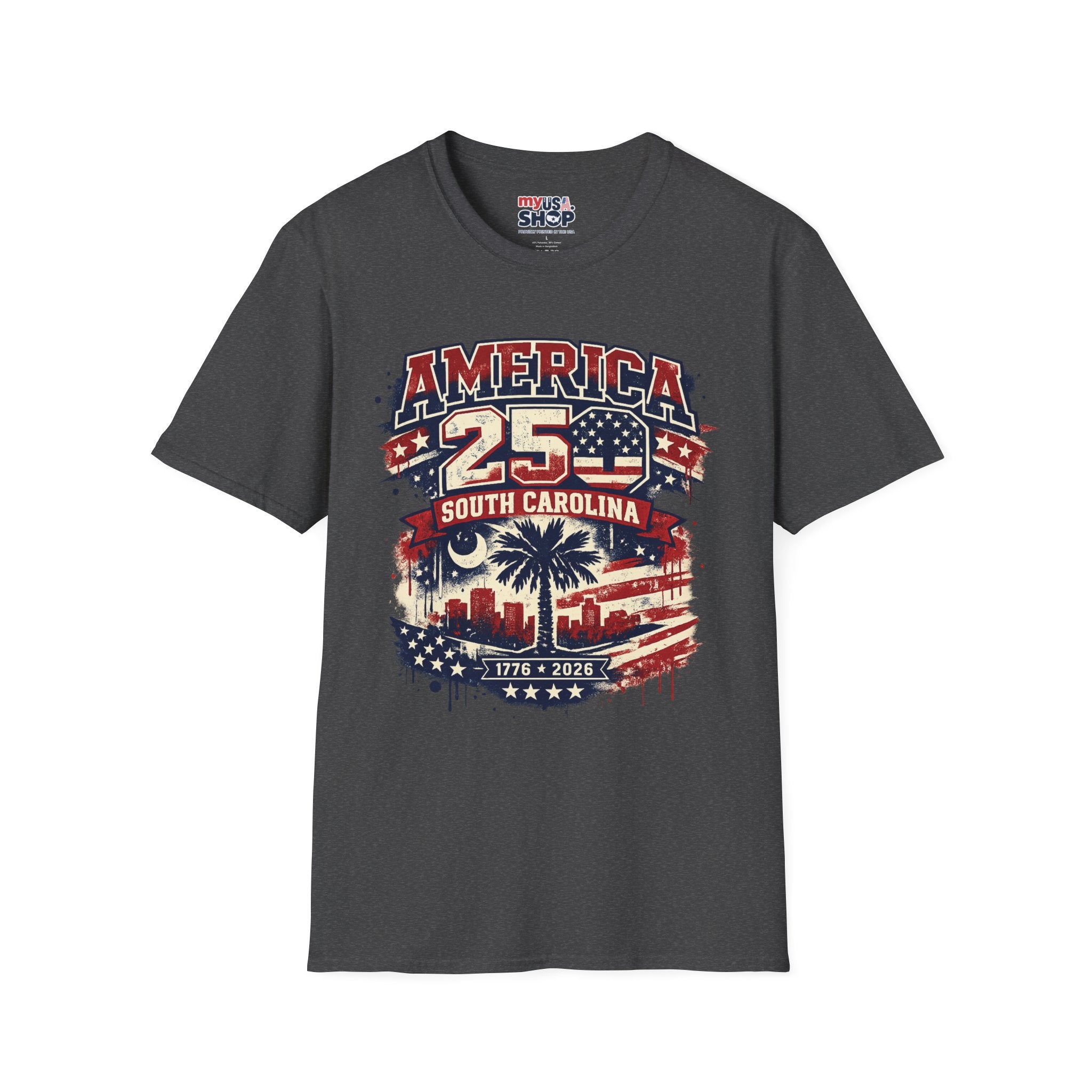 America 250 South Carolina T‑Shirt — Patriotic 250th Anniversary USA Graphic Tee