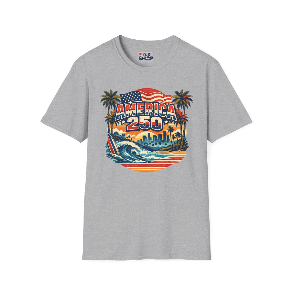 America 250 Los Angeles West Coast Patriot California Tee