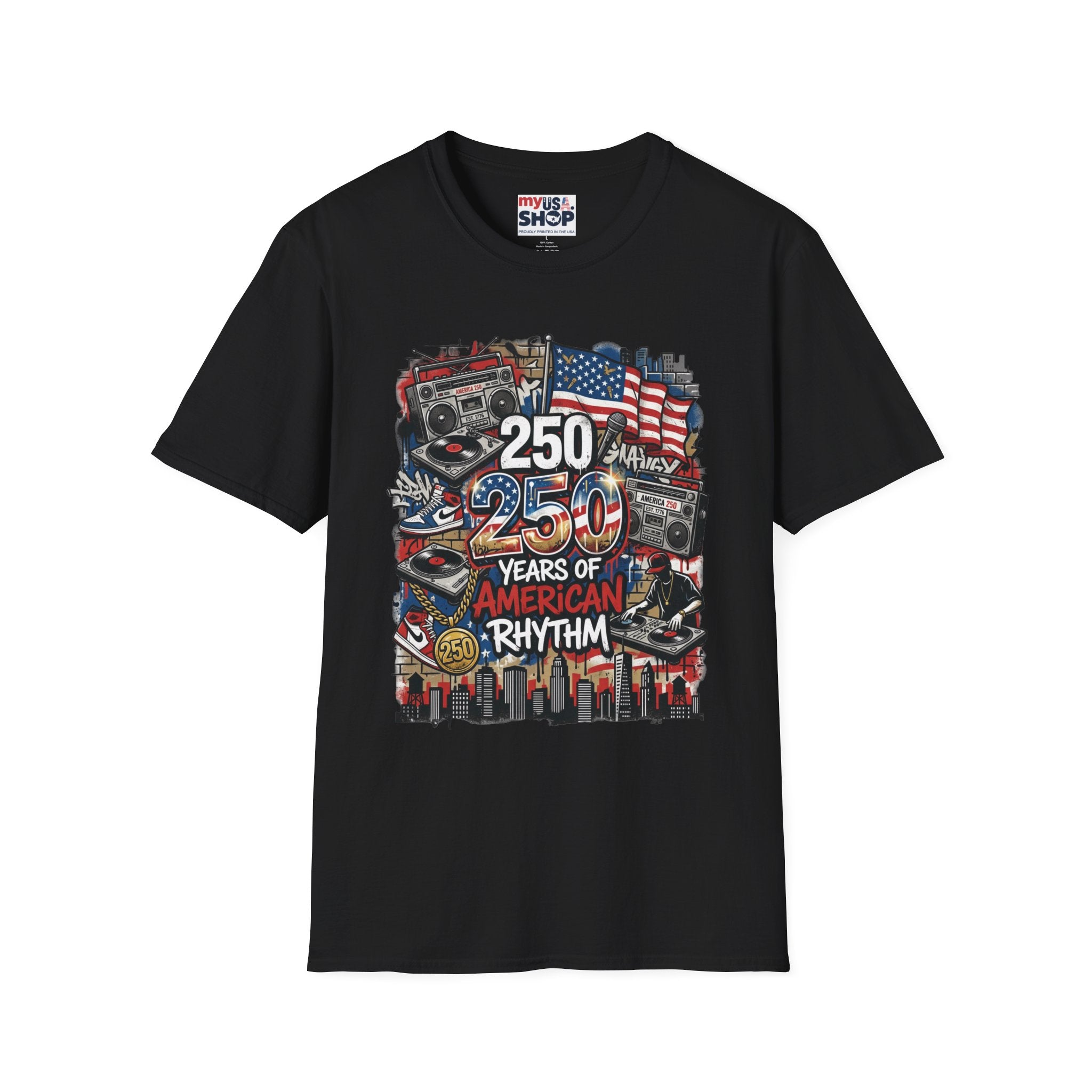 250 Years of American Rhythm T-Shirt America 250 Pop Culture