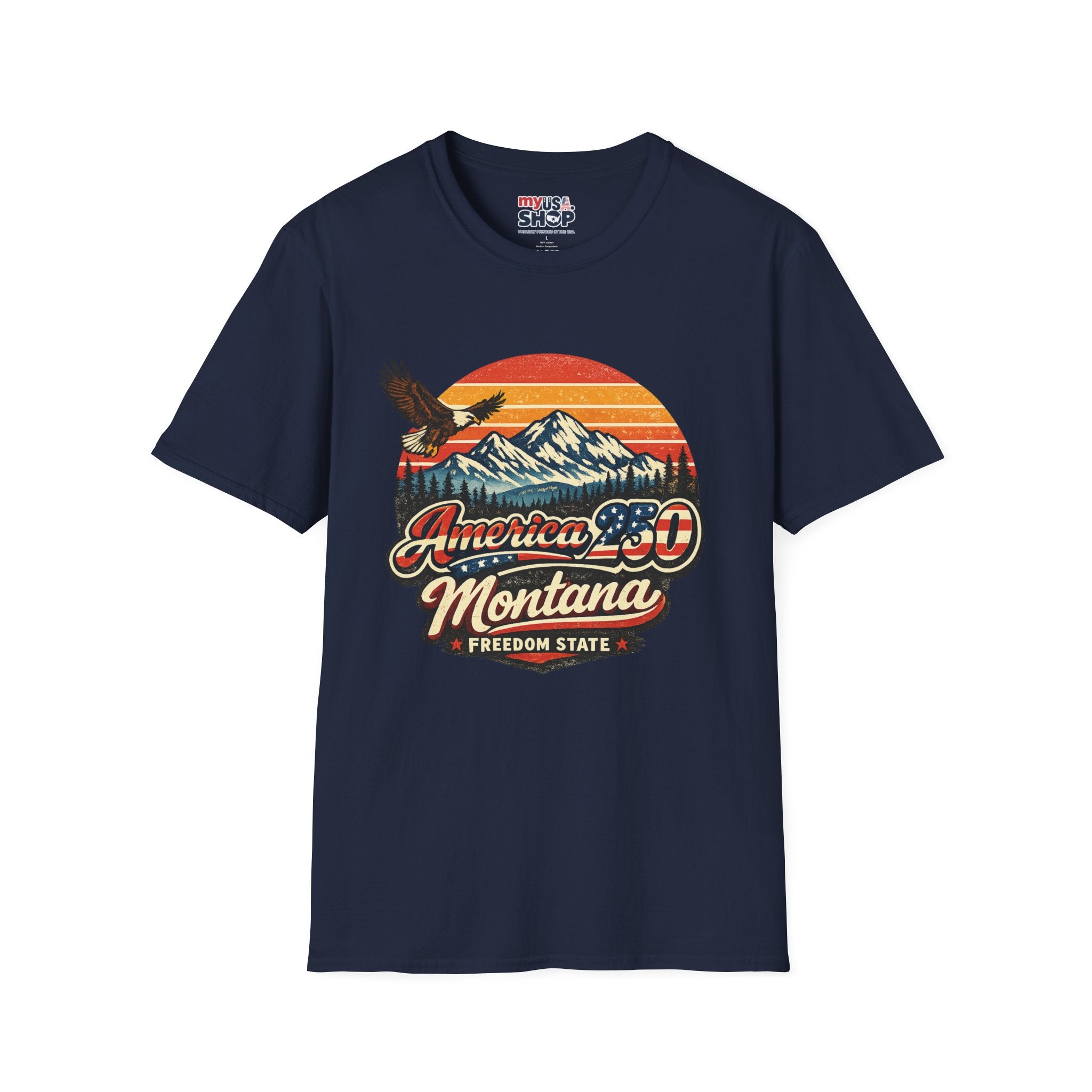 America 250 x Montana Vintage Eagle — America 80s Retro Mountain