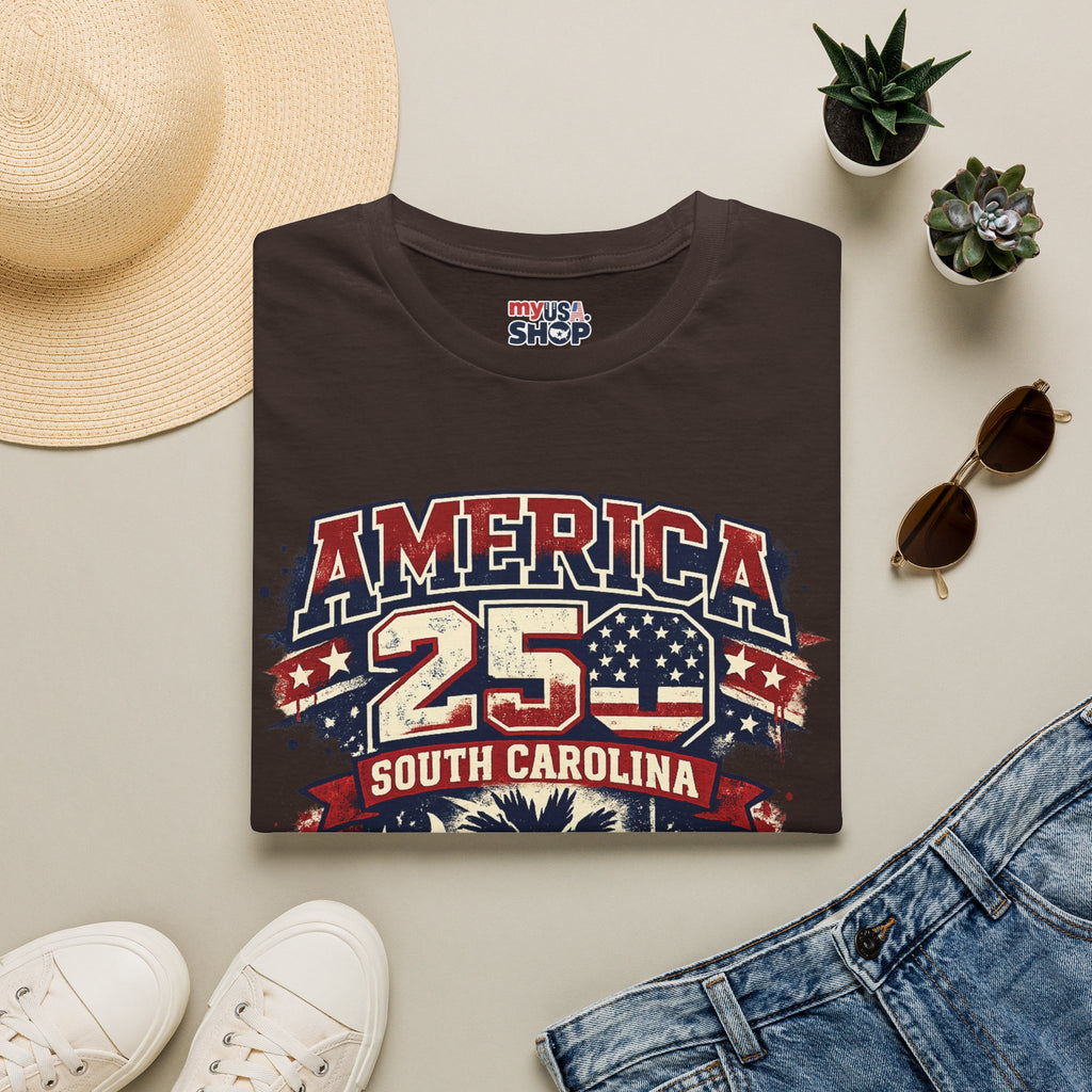 America 250 South Carolina T‑Shirt — Patriotic 250th Anniversary USA Graphic Tee