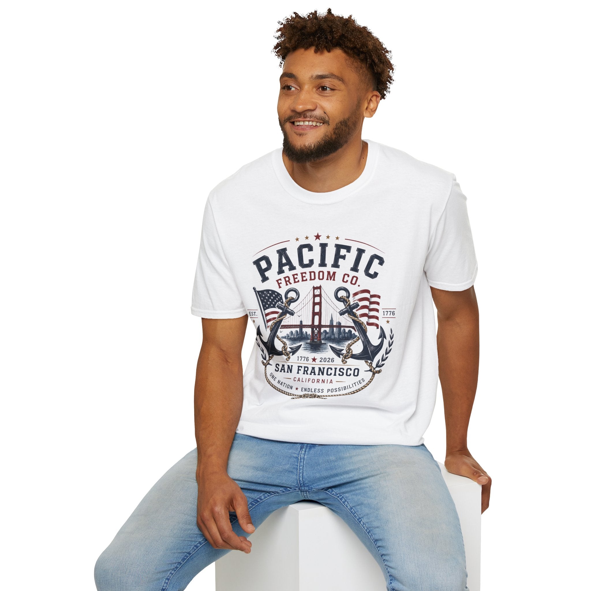 America 250 Pacific Freedom Co. San Francisco California T-Shirt