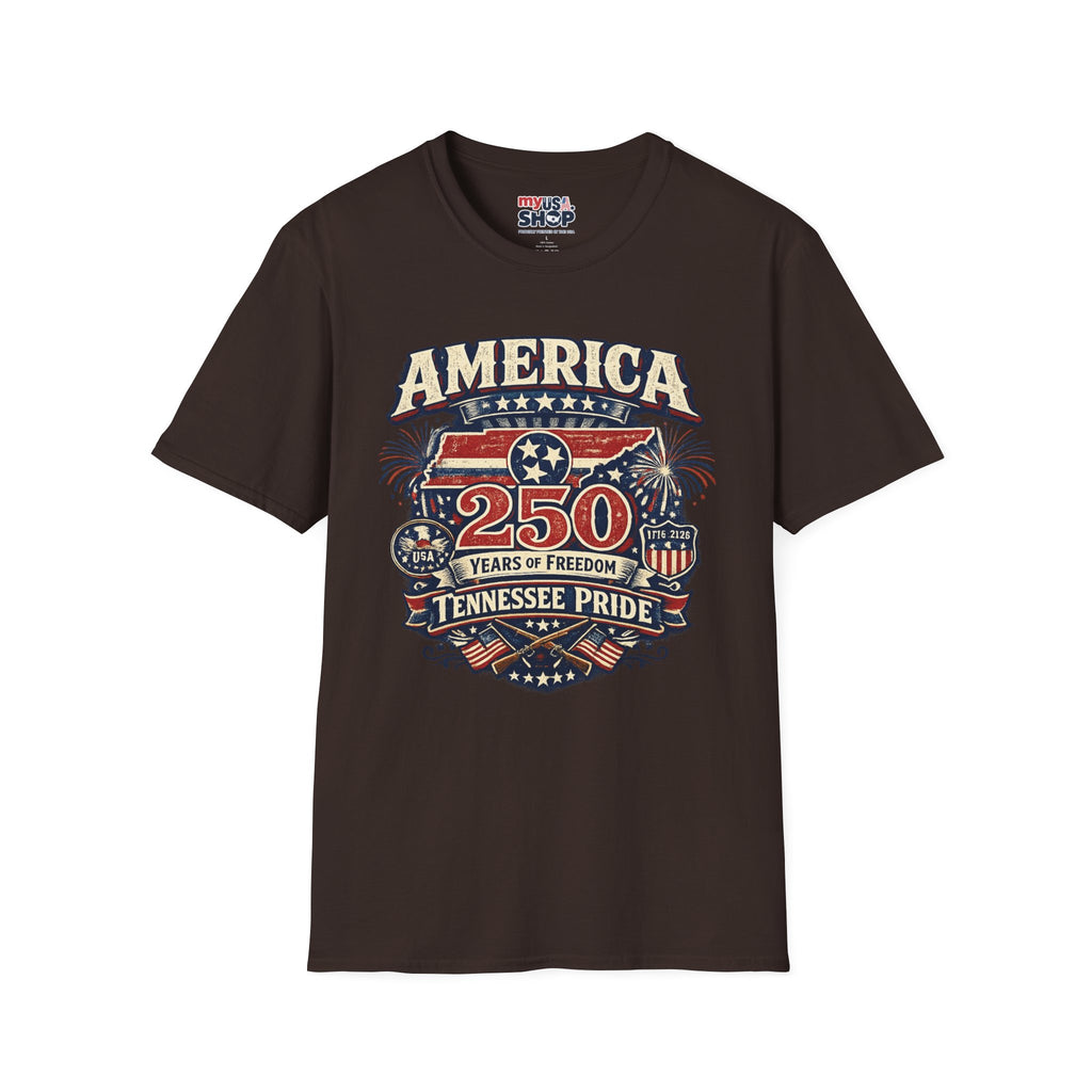 America 250 Tennessee Pride Shirt — 250 Years of Freedom Graphic Tee