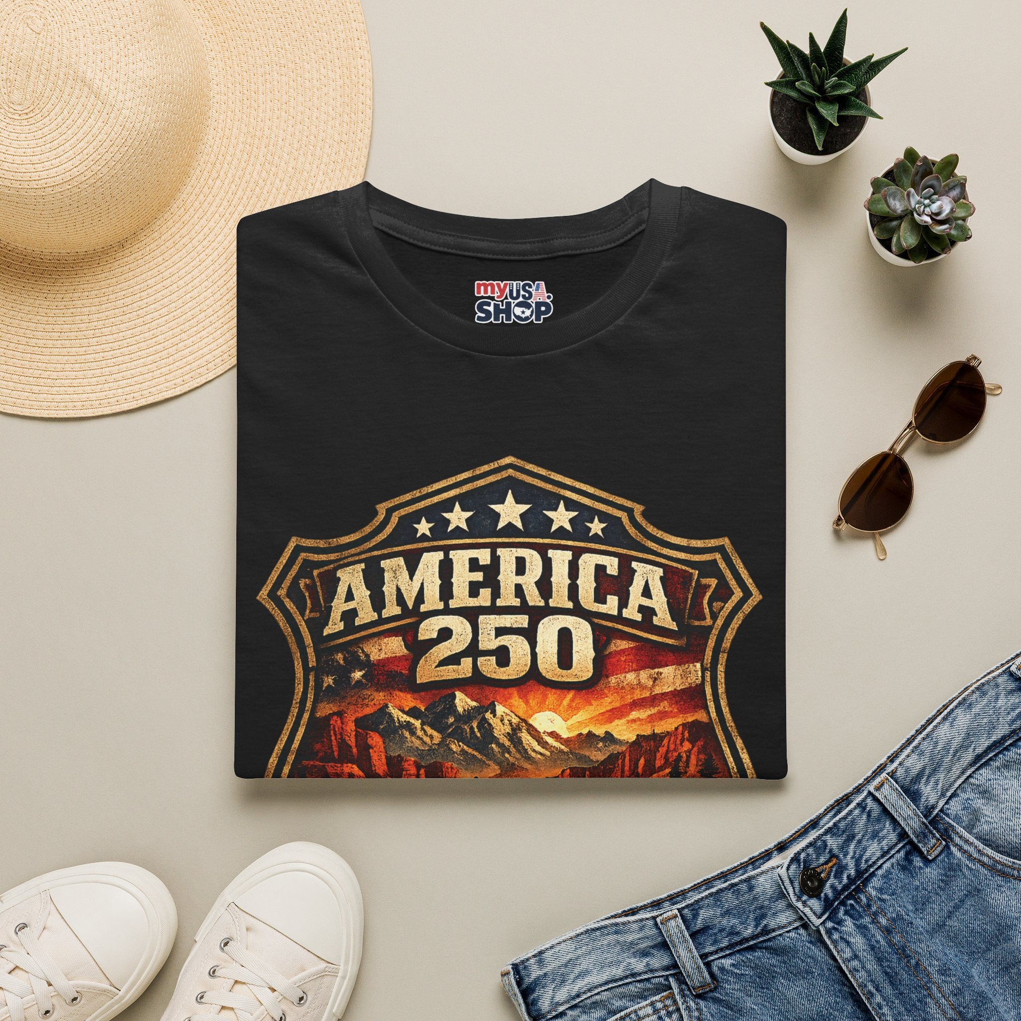 America 250 Utah State Shirt — Vintage Canyon Heritage Tee