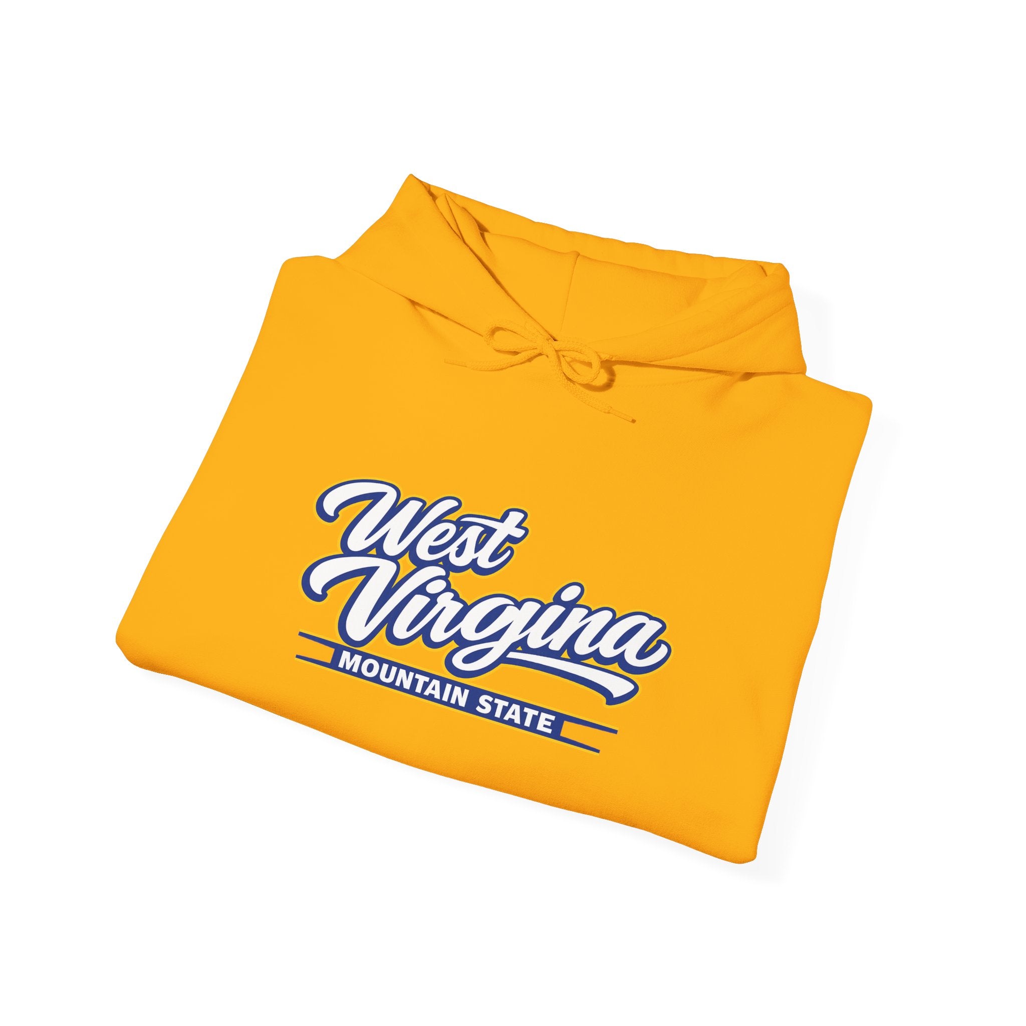 West Virginia Mountain State Heavy Blend Hooded Sweatshirt