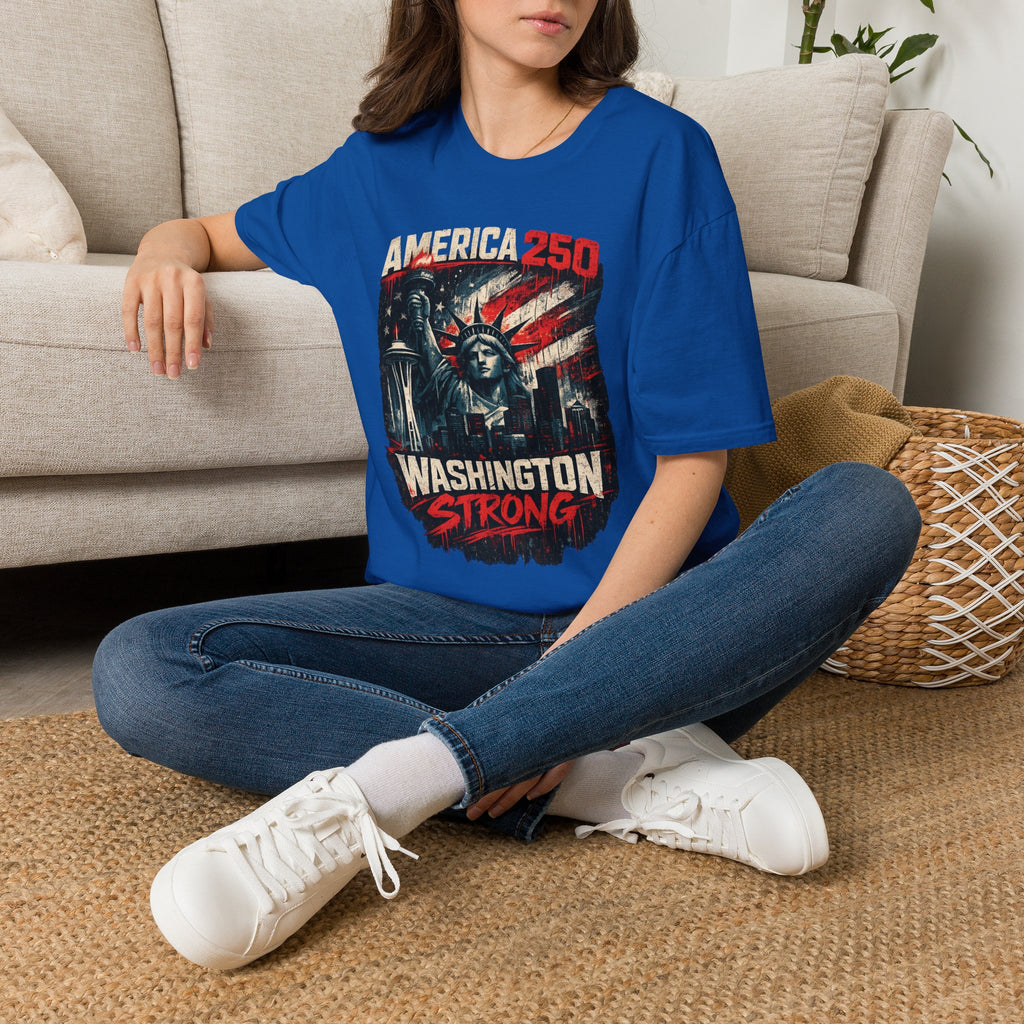 America 250 Statue of Liberty T-Shirt — Washington Strong Patriotic Tee