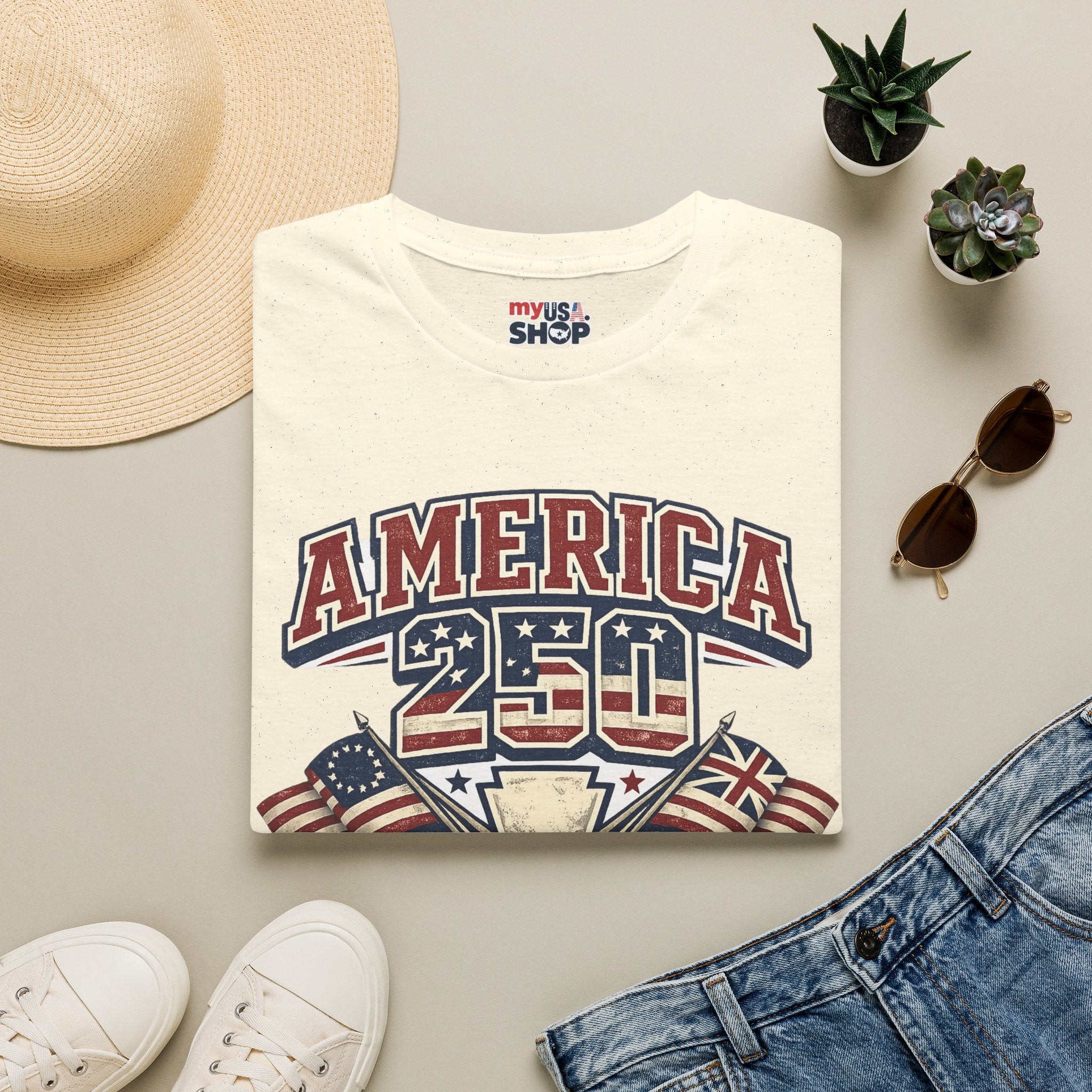 Pennsylvania America 250 Shirt — Retro Patriotic Varsity Graphic Tee