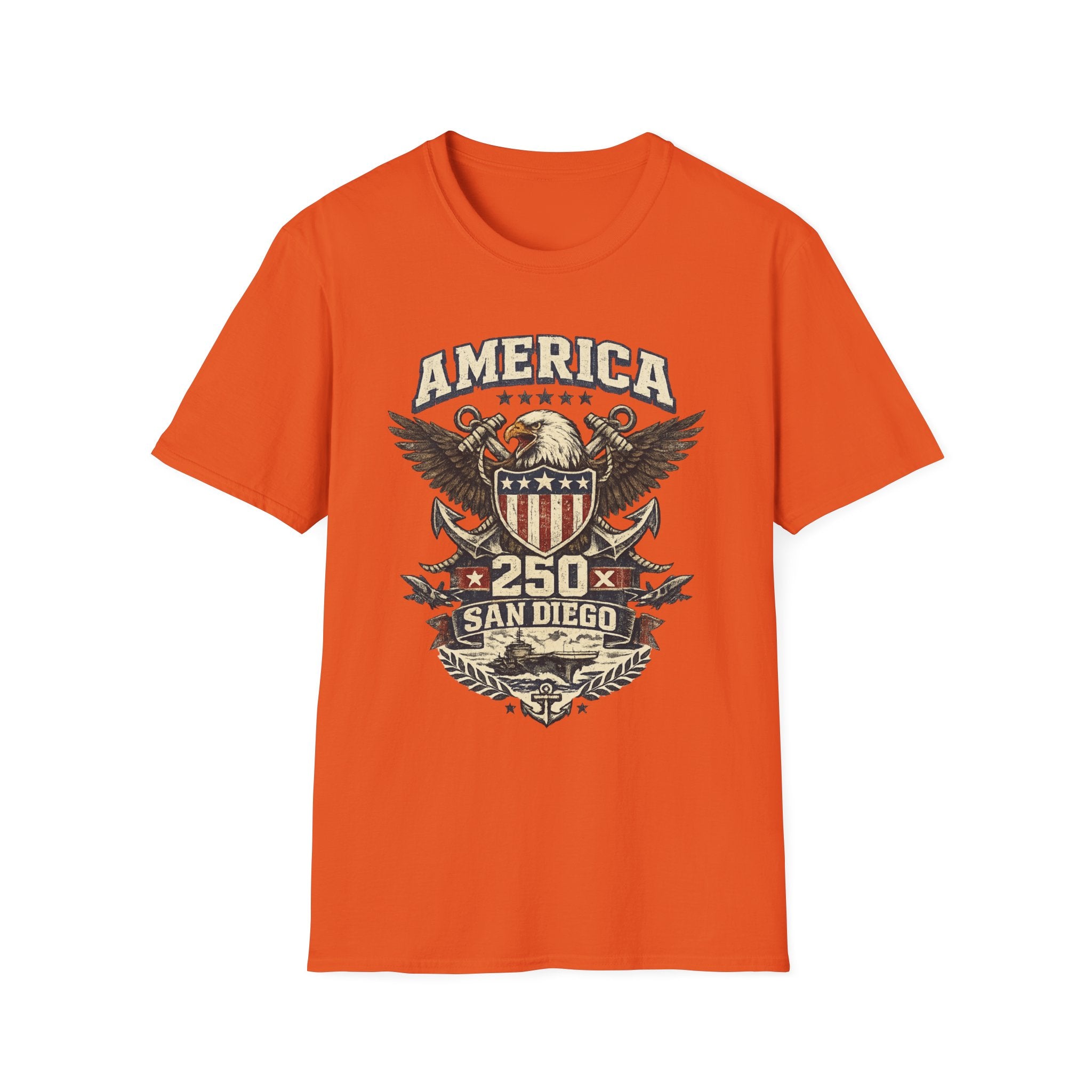 America 250 San Diego California Emblem Tee