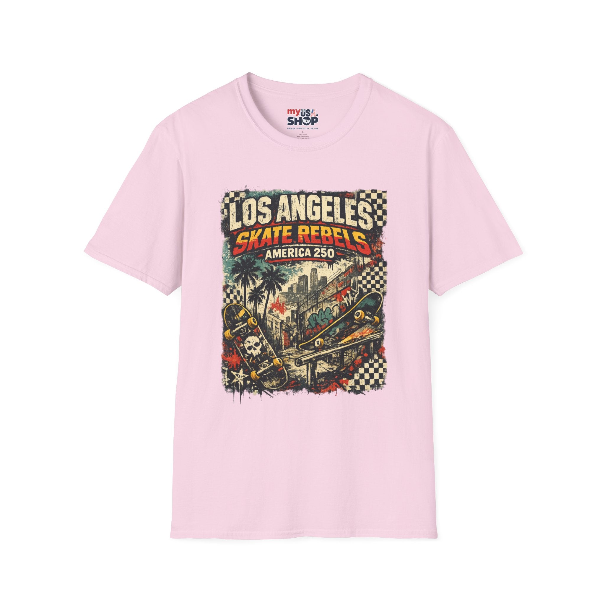 America 250 Los Angeles California La Skate Rebels Tee