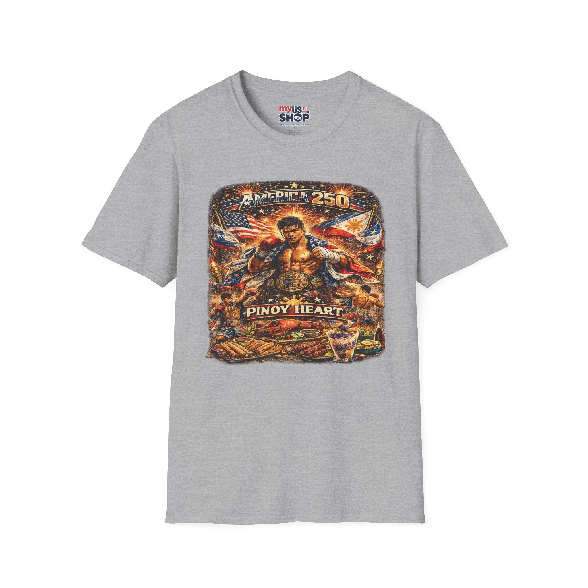 Filipino Pride 'Pinoy Heart' Graphic — America 250 Patriotic Design
