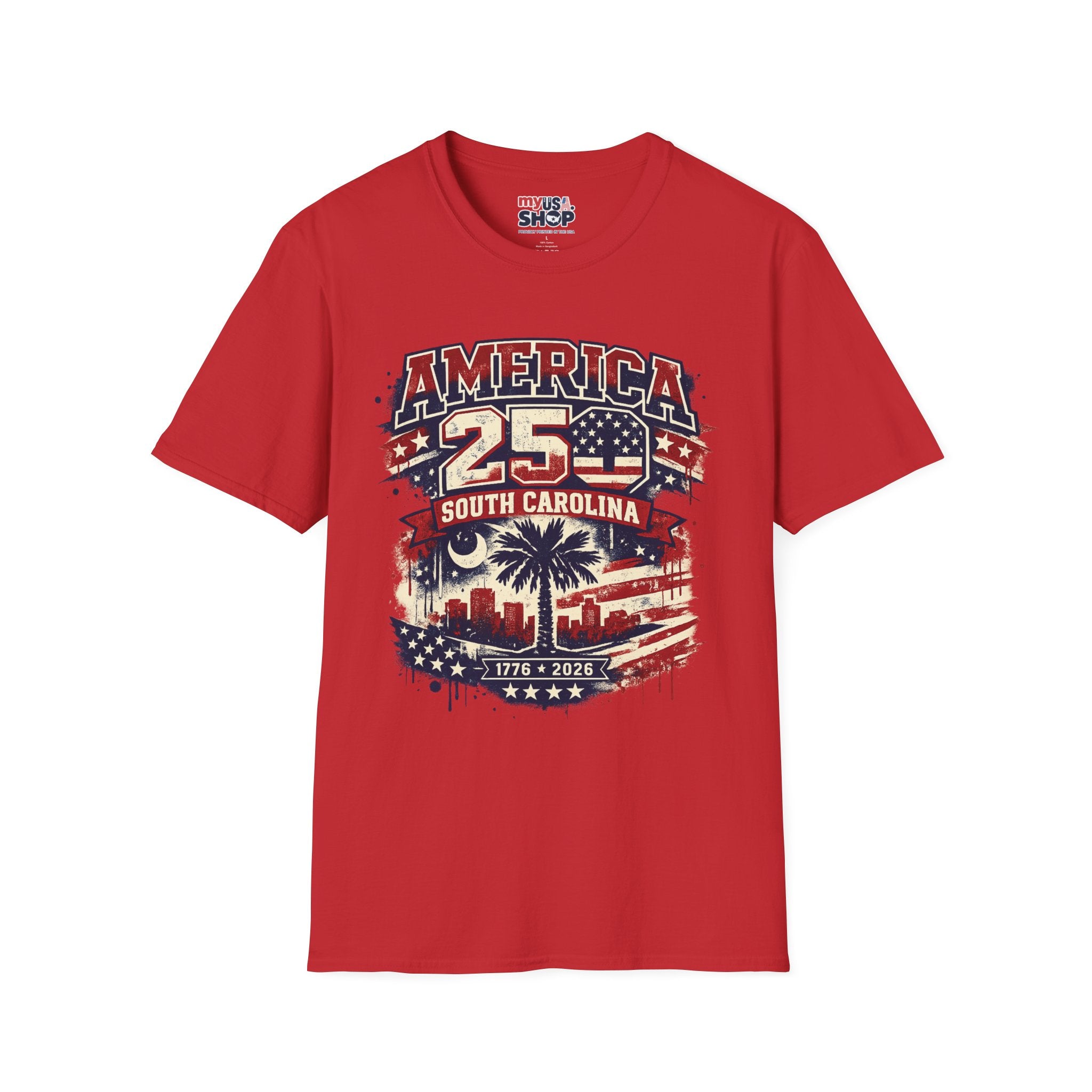 America 250 South Carolina T‑Shirt — Patriotic 250th Anniversary USA Graphic Tee