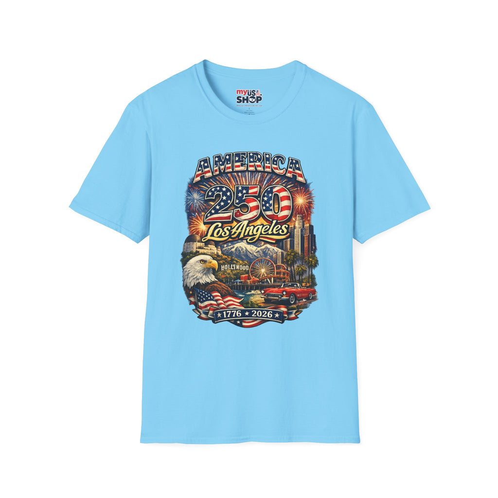 America 250 Los Angeles Hollywood Santa Monica Griffith Eagle 1776 2026 California Tee