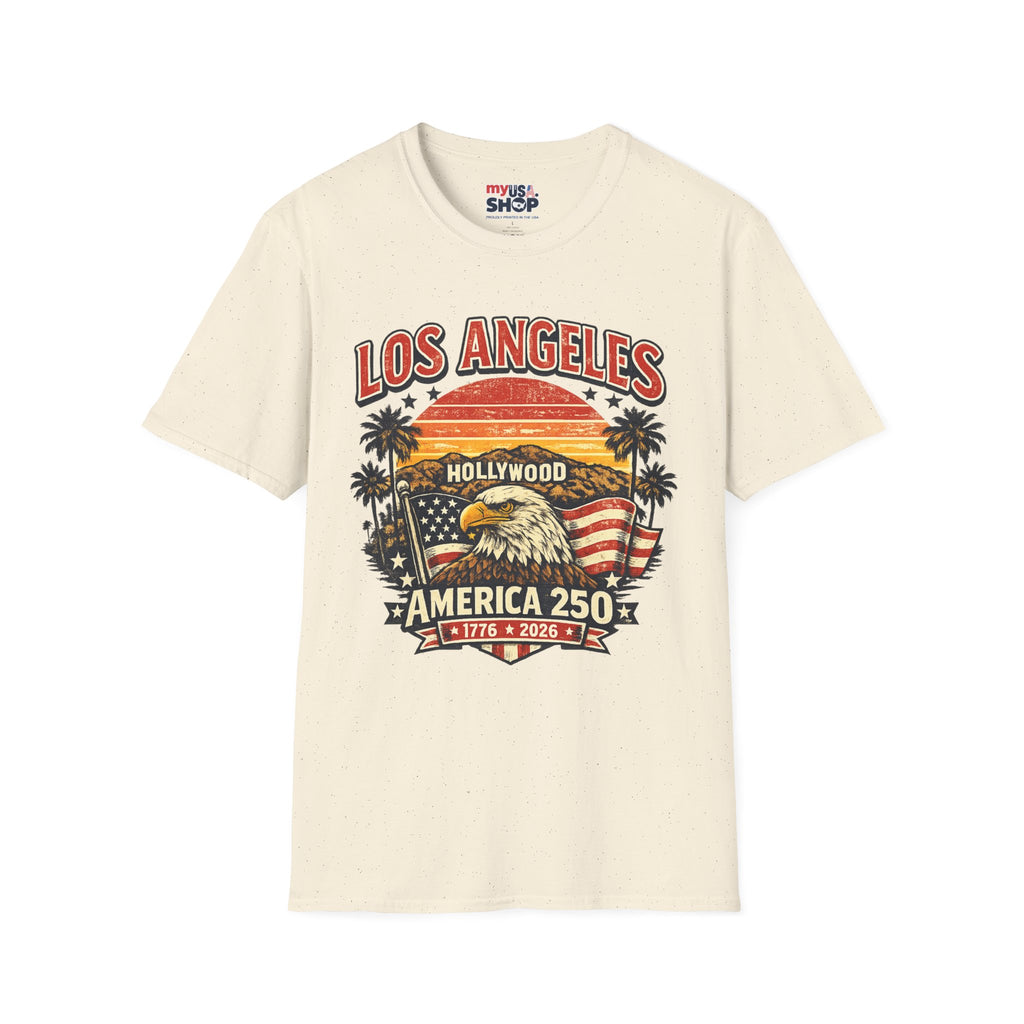 America 250 Vintage Los Angeles Freedom Celebration California Tee