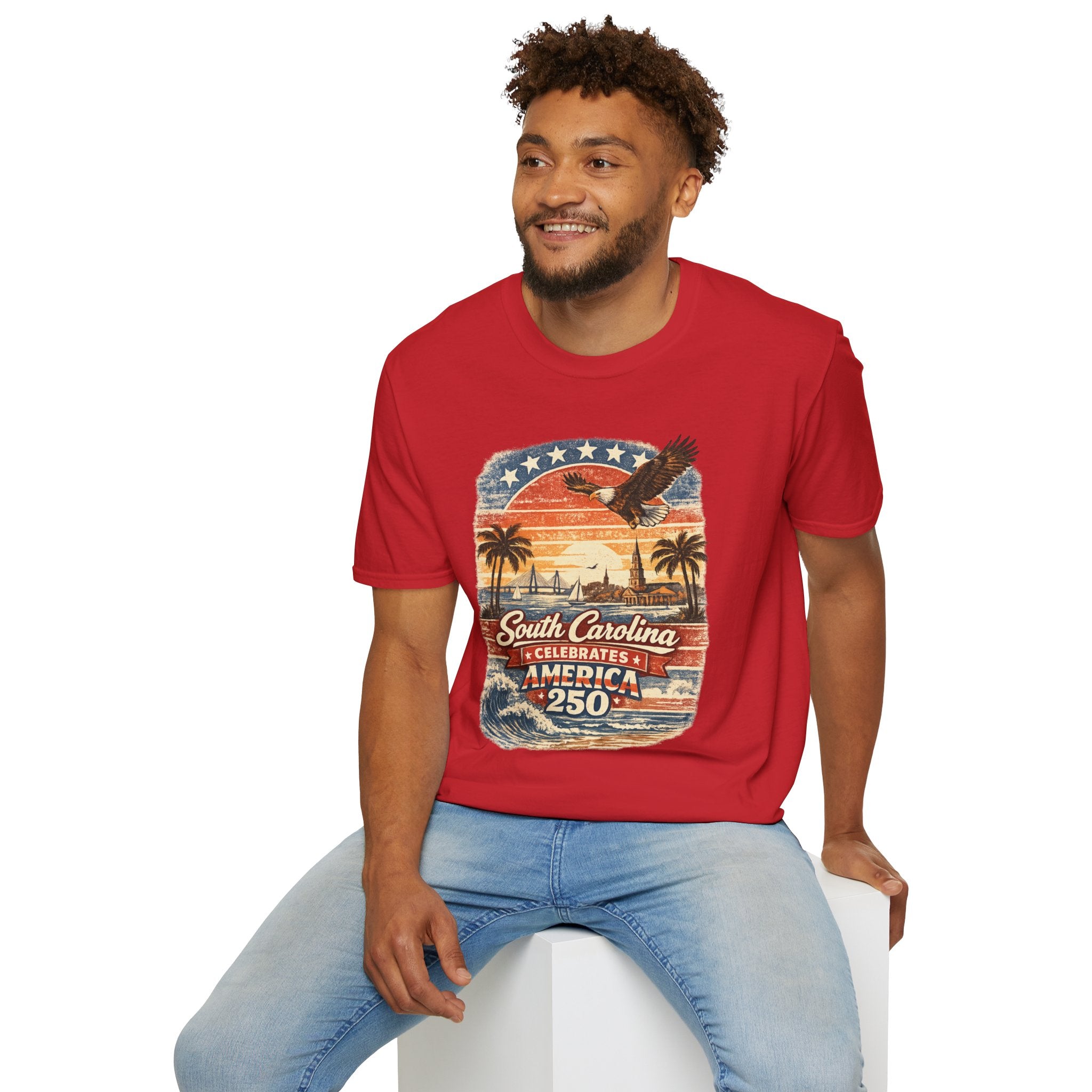 South Carolina Vintage Eagle T-Shirt — America Celebrates 250 Retro Tee