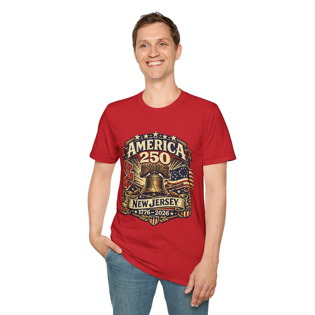 America 250 New Jersey Bicentennial Liberty Bell Tee