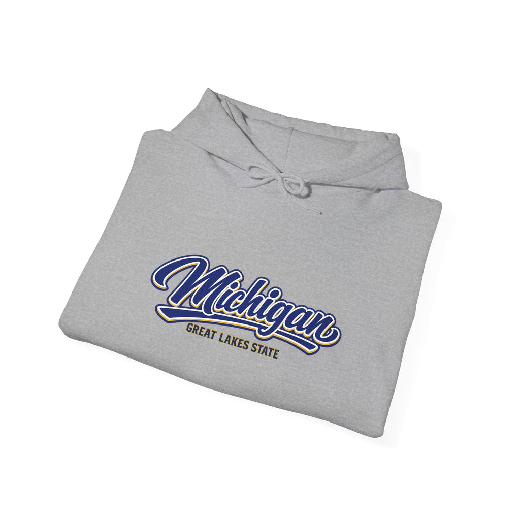 Michigan Great Lakes State Heavy Blend Hooded Sweatshirt