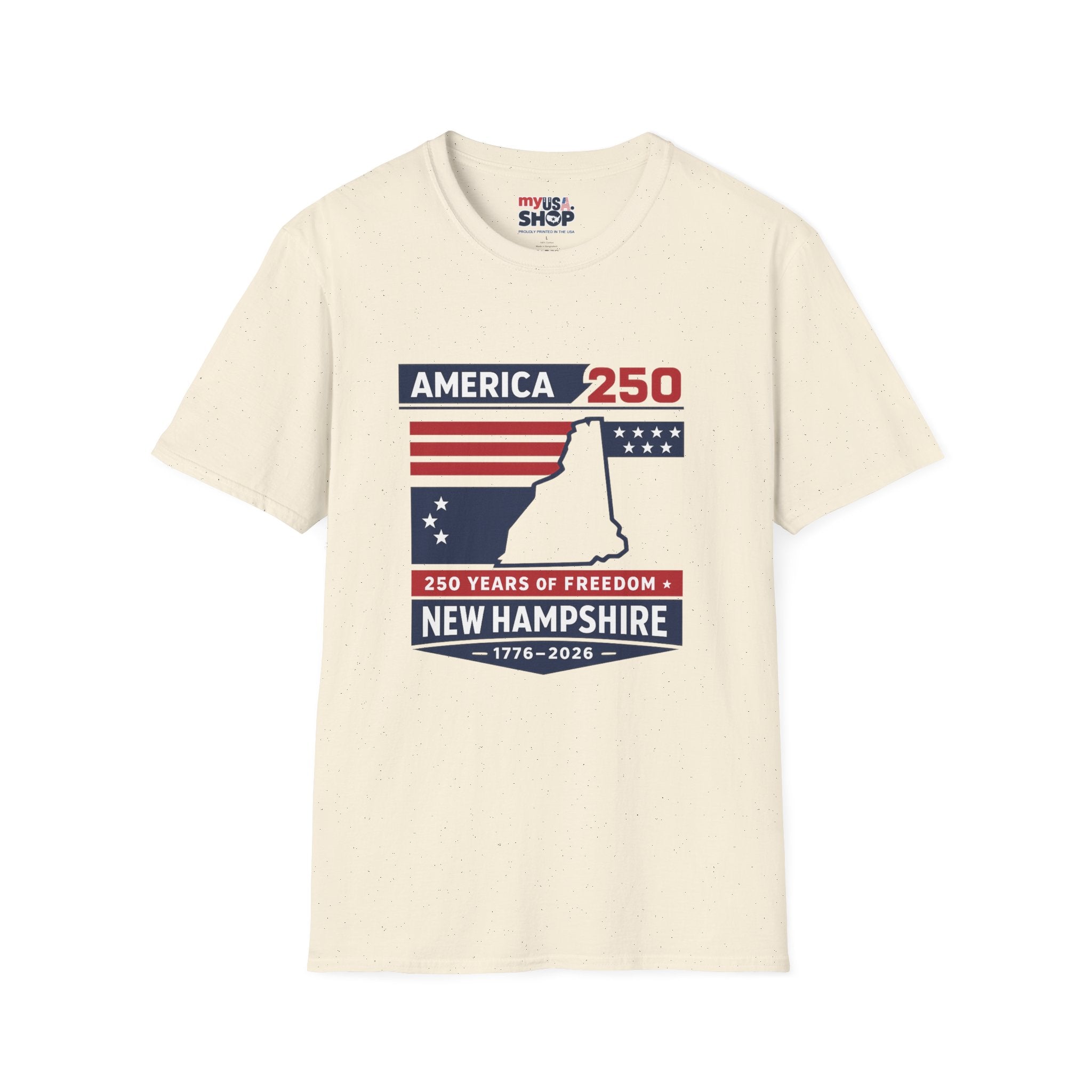 America 250 x New Hampshire Map