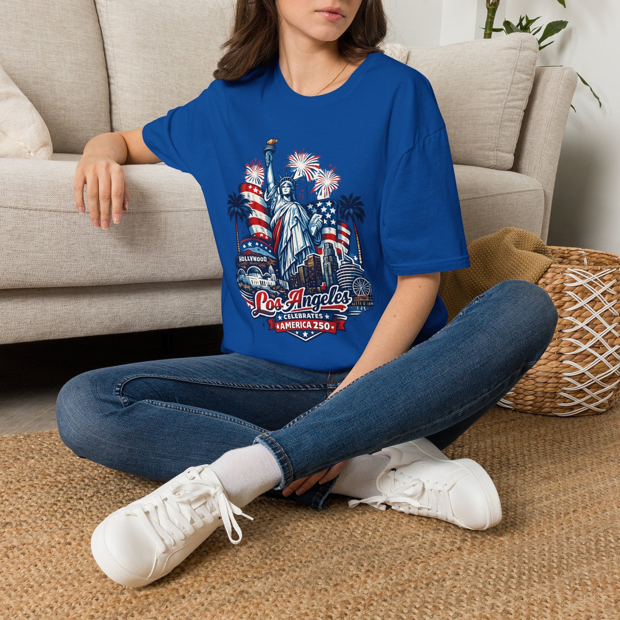 America 250 Statue of Liberty in Los Angeles California Tee