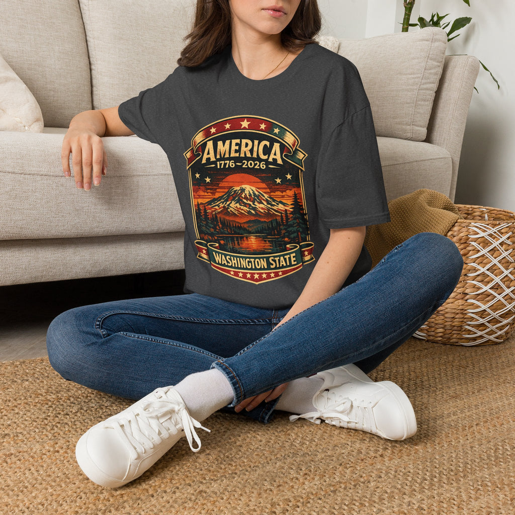 America 250 - Washington State Vintage T-Shirt