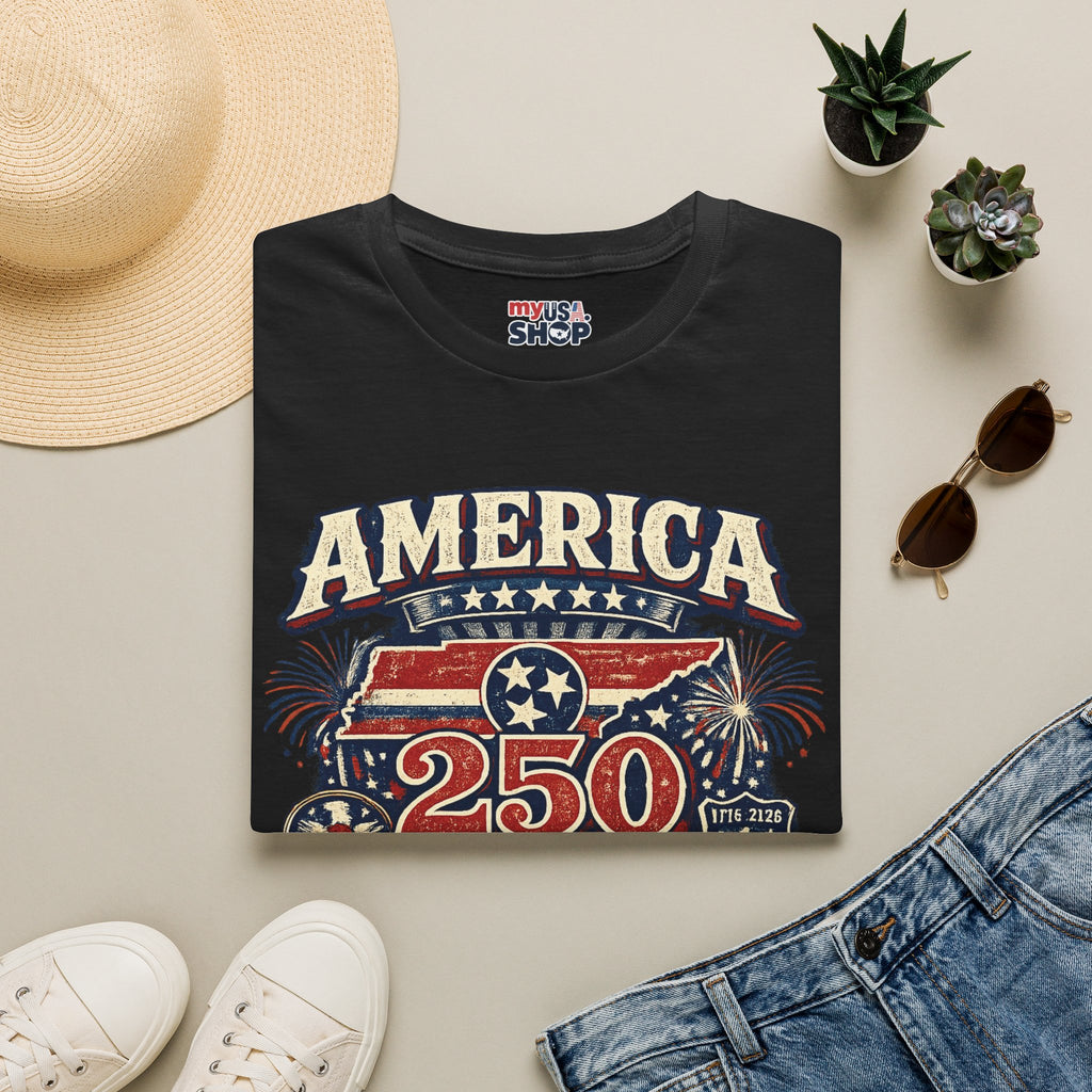 America 250 Tennessee Pride Shirt — 250 Years of Freedom Graphic Tee