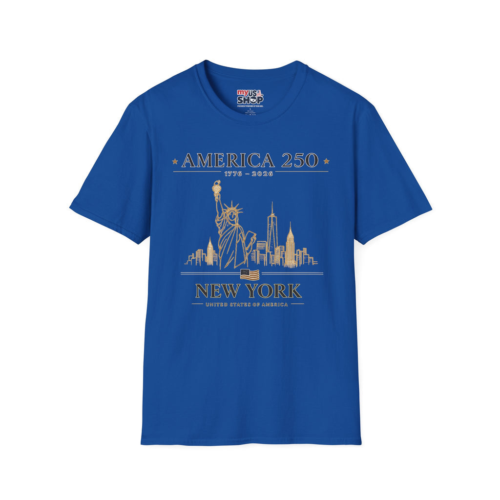 America 250 — USA Commemorative Tee (New York Statue of Liberty Design)