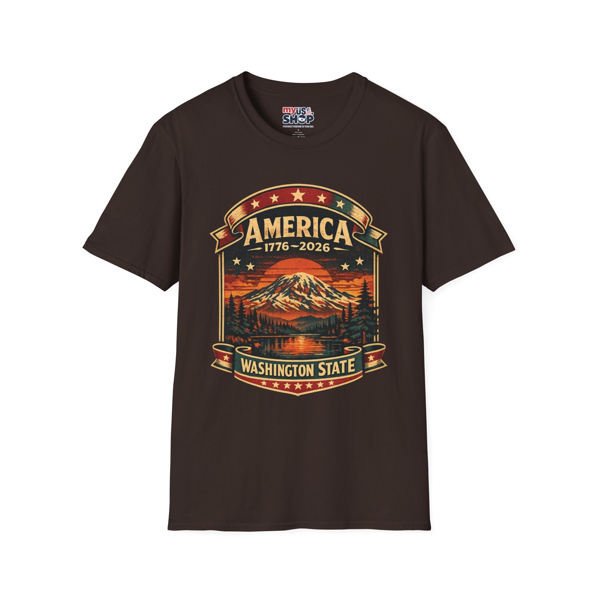America 250 - Washington State Vintage T-Shirt
