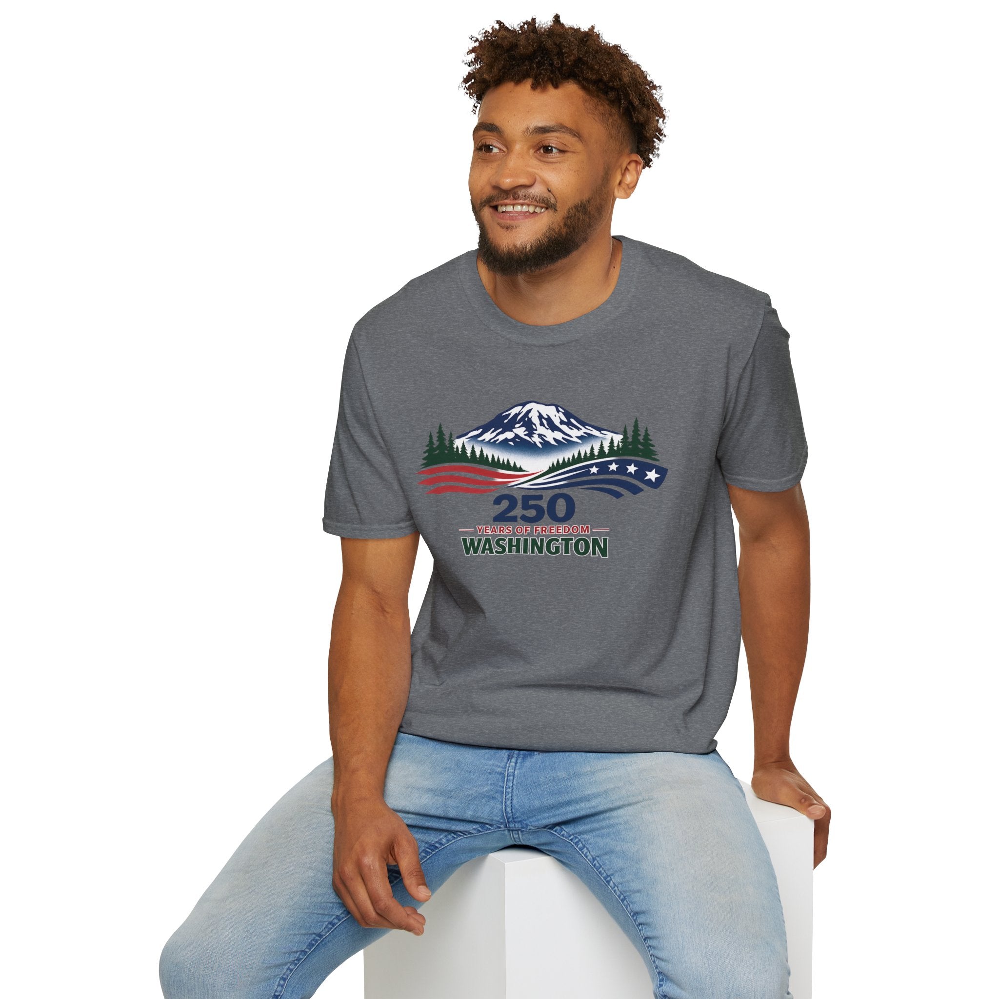 America 250 Washington T-Shirt - Unisex Softstyle T-Shirt