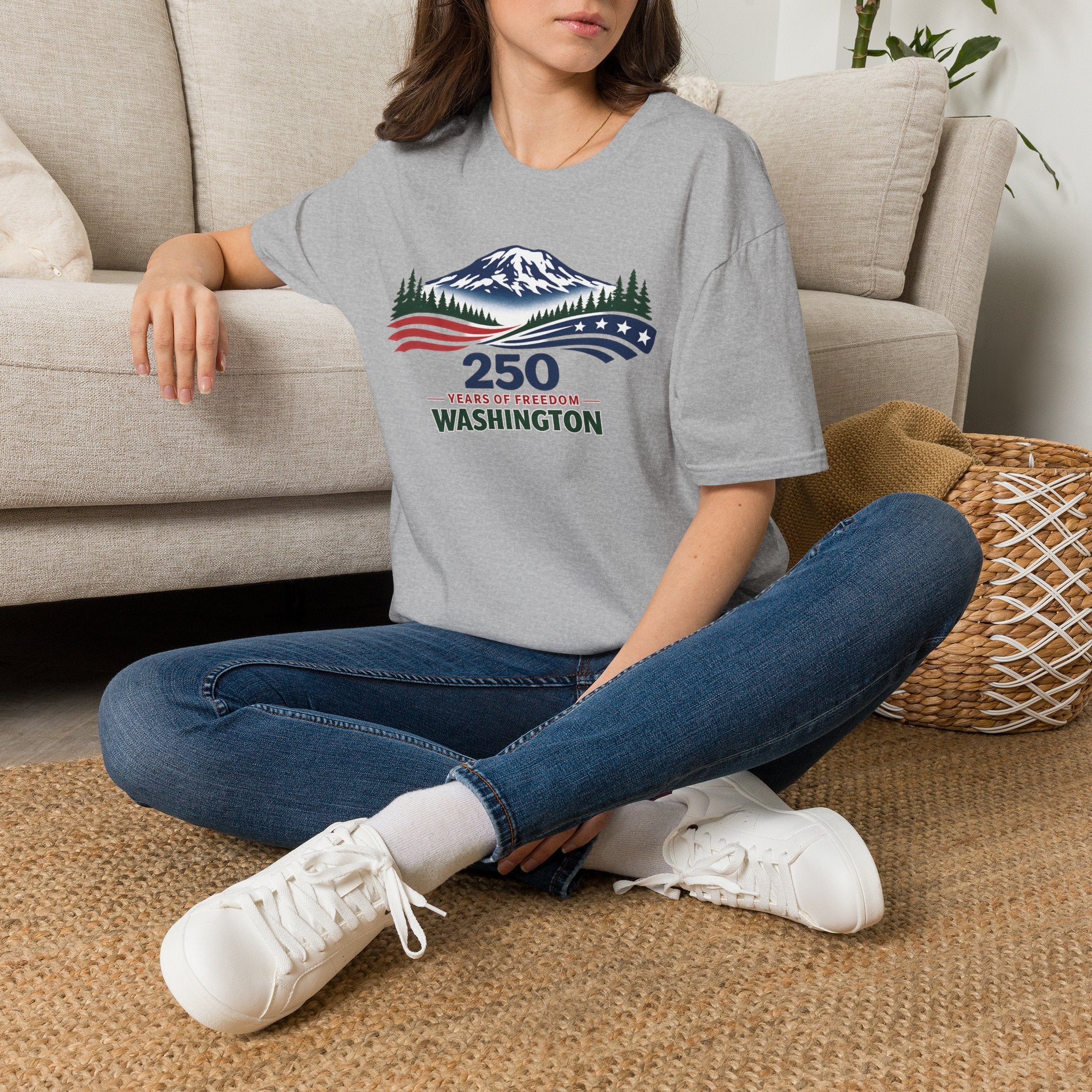 America 250 Washington T-Shirt - Unisex Softstyle T-Shirt