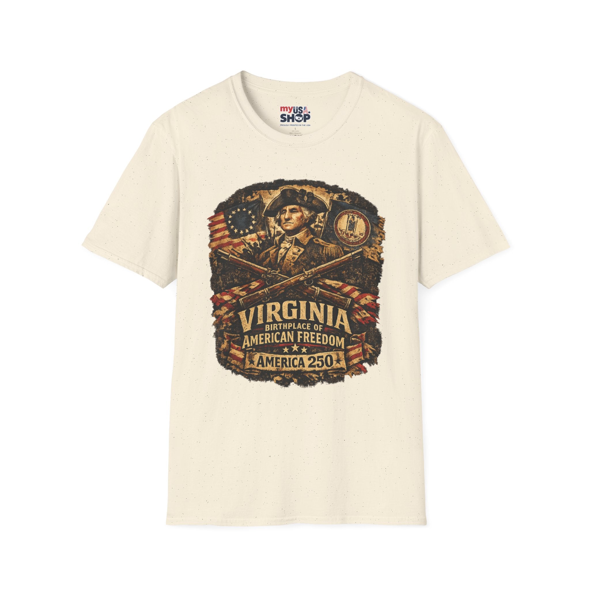 America 250 Virginia- American Freedom Tee Design