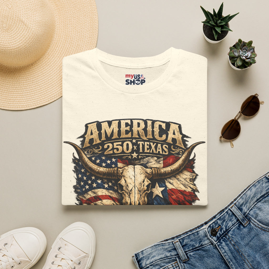 America 250 Texas Shirt — Liberty & Legacy Western Graphic Tee