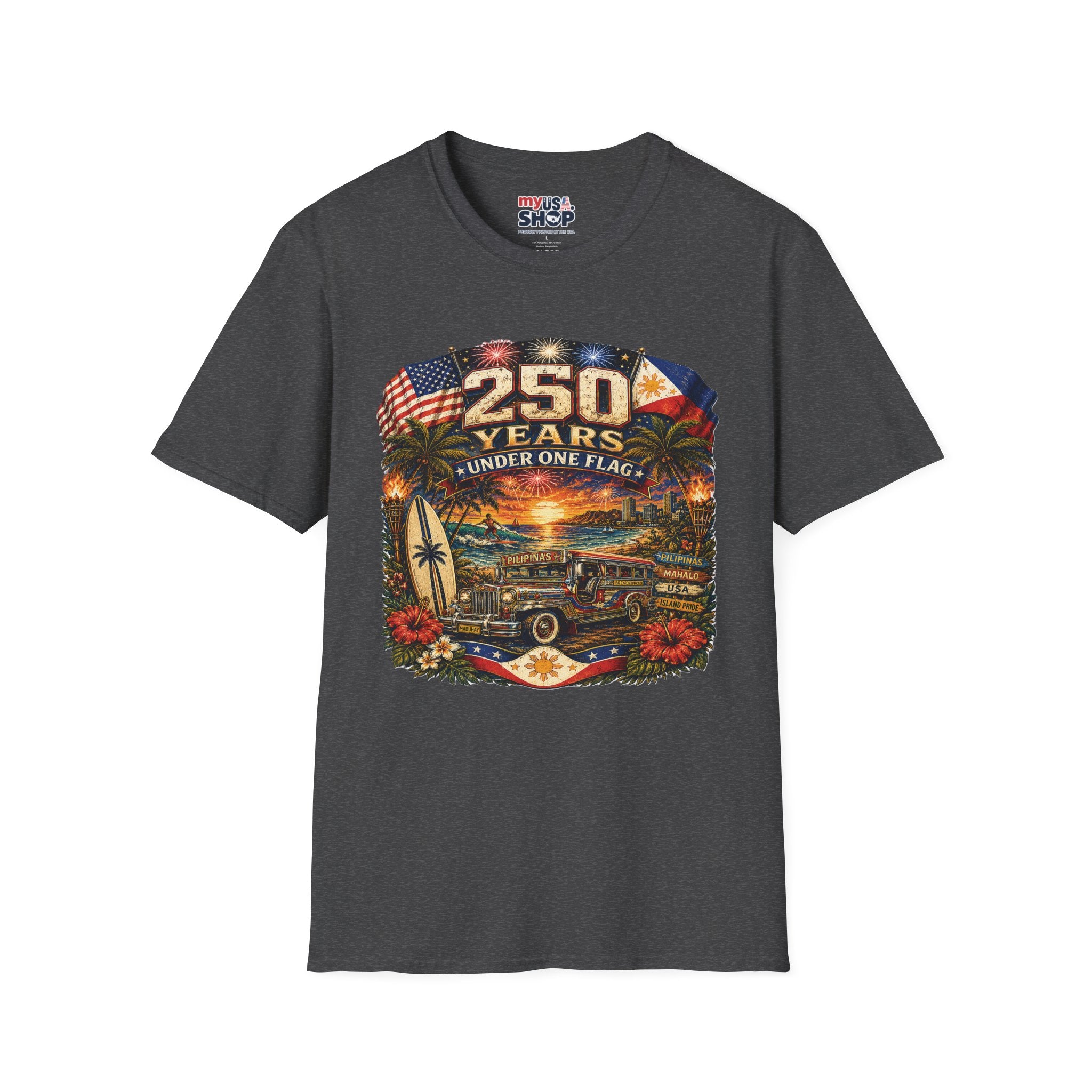 America 250 Years Under One Flag — USA & Philippines Patriotic