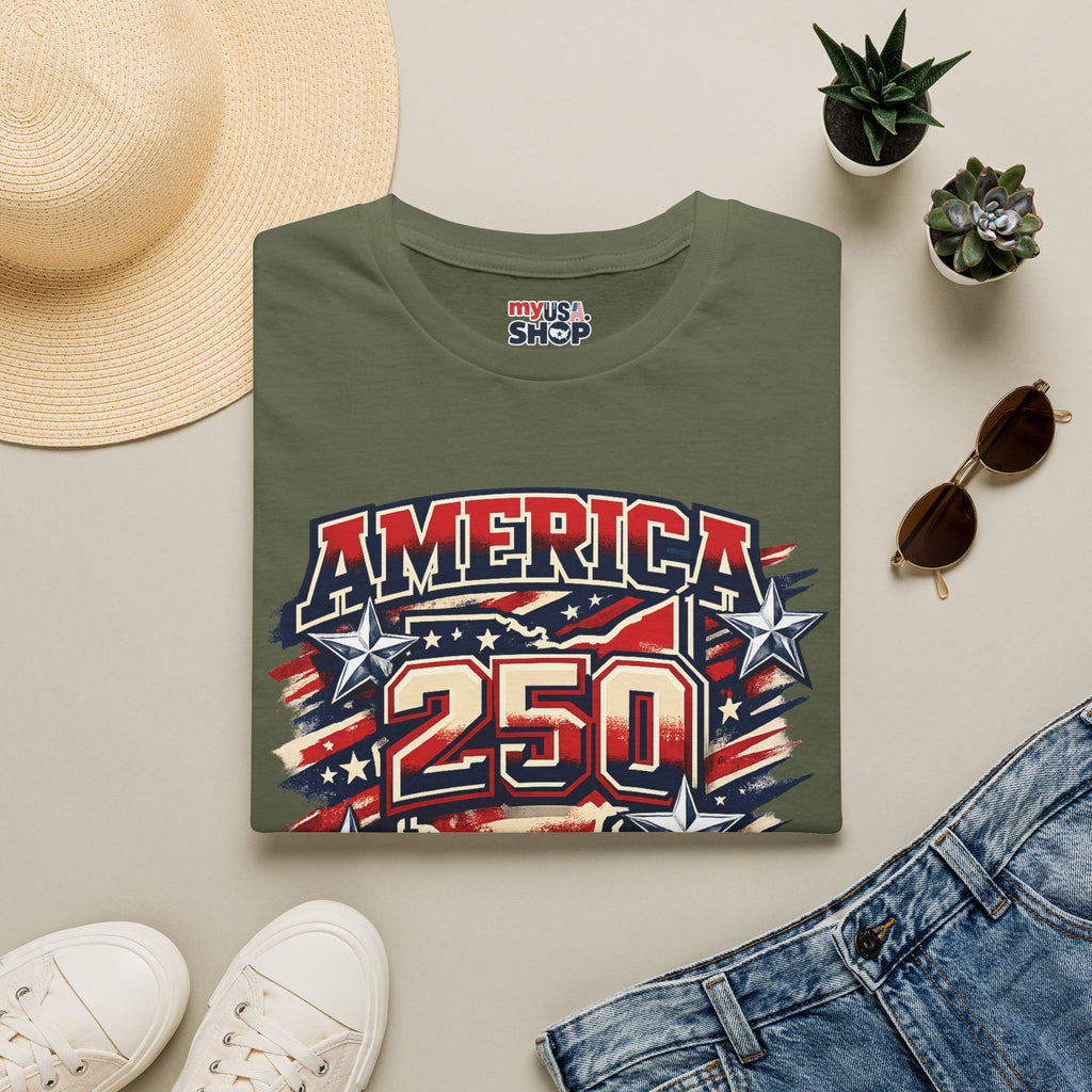 America 250 Ohio Commemorative T-Shirt — 250th Anniversary Patriotic Tee