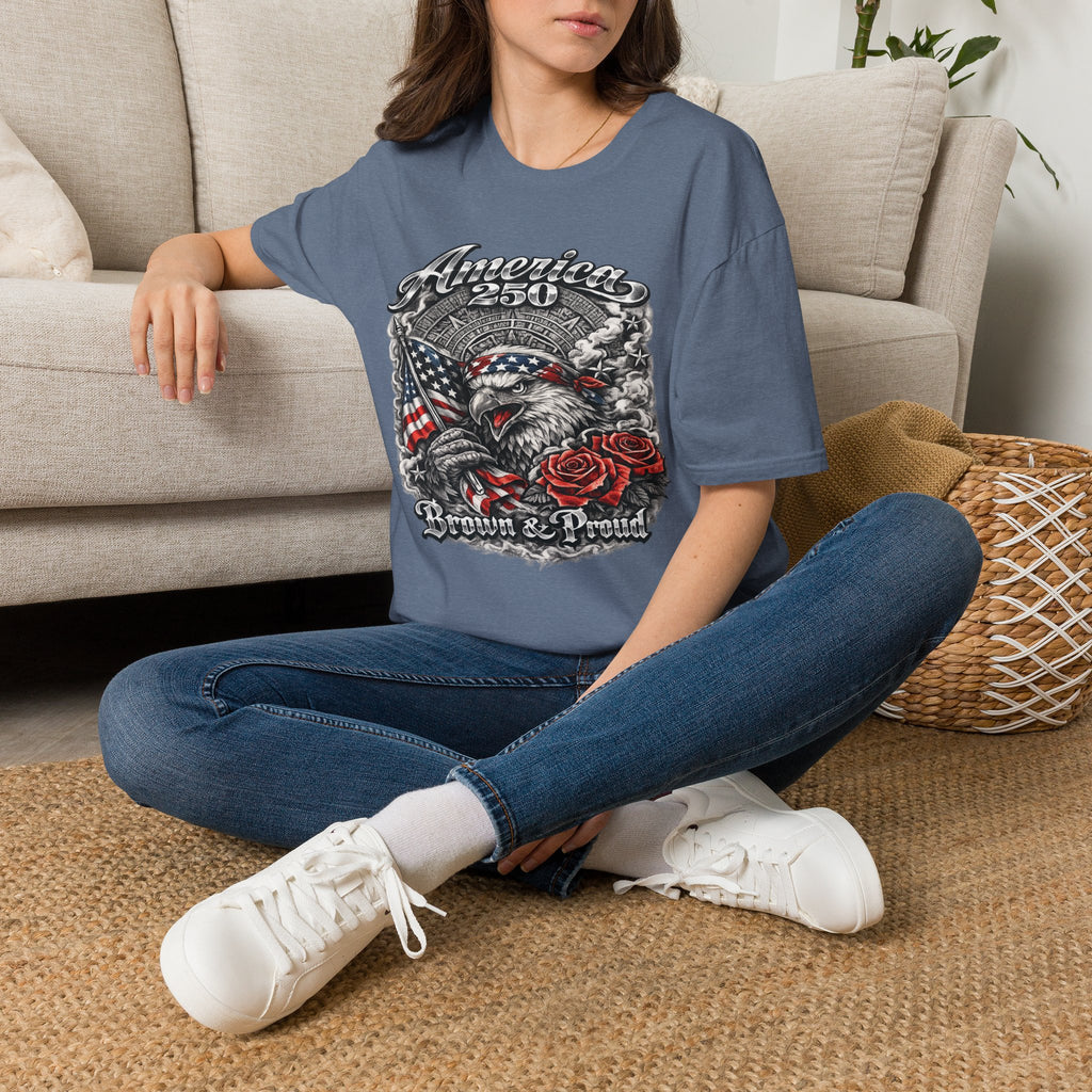 America 250 Eagle Flag — Born & Proud Patriotic