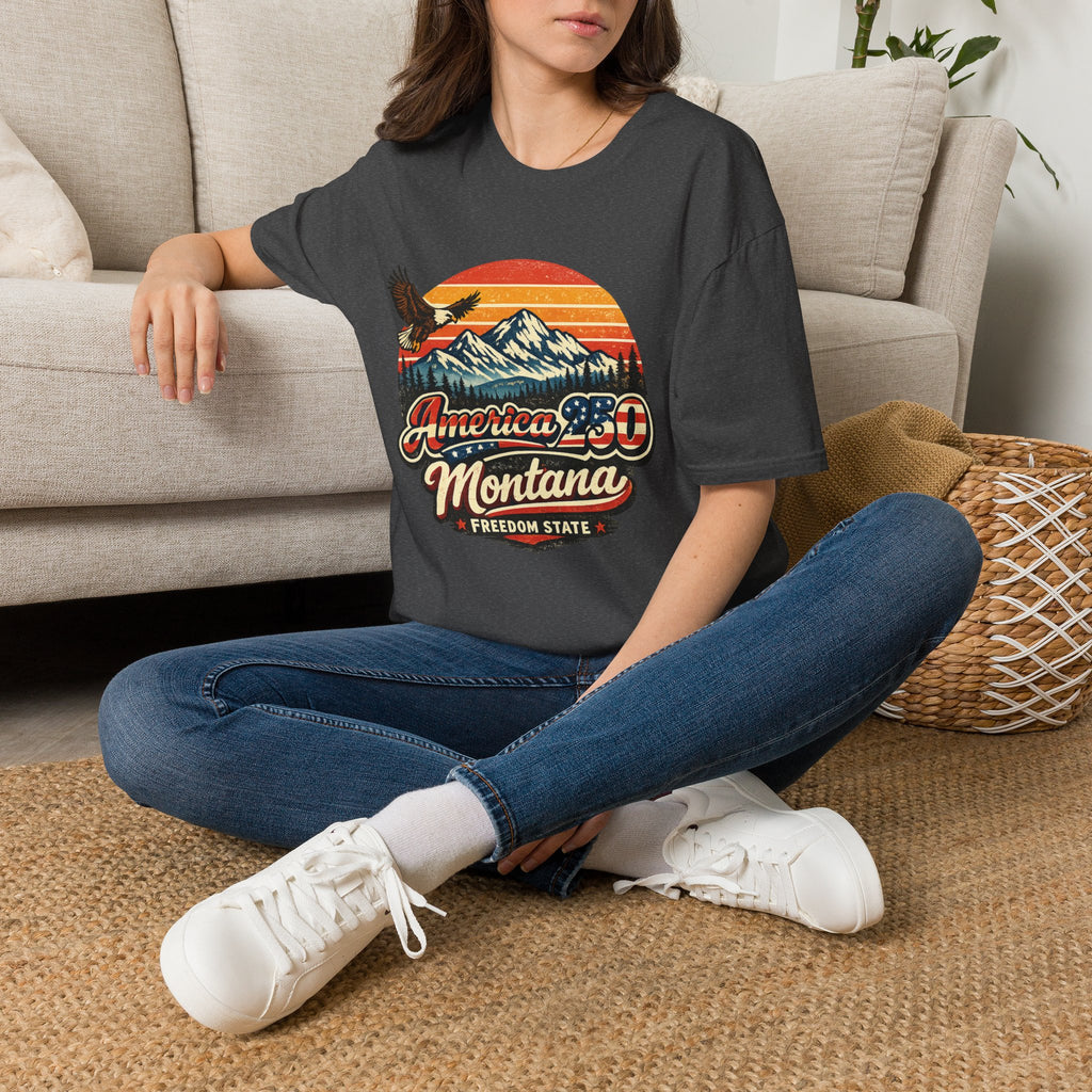 America 250 x Montana Vintage Eagle — America 80s Retro Mountain