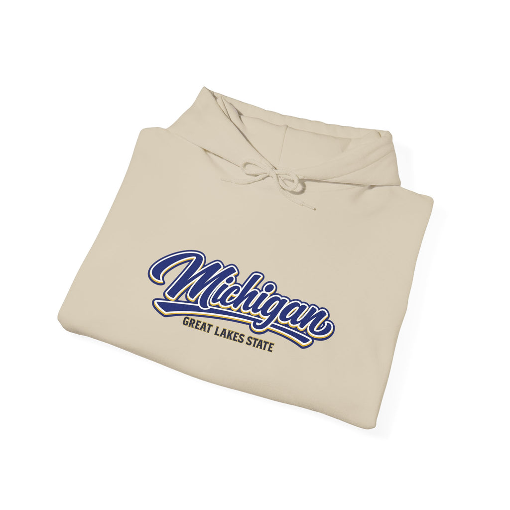 Michigan Great Lakes State Heavy Blend Hooded Sweatshirt