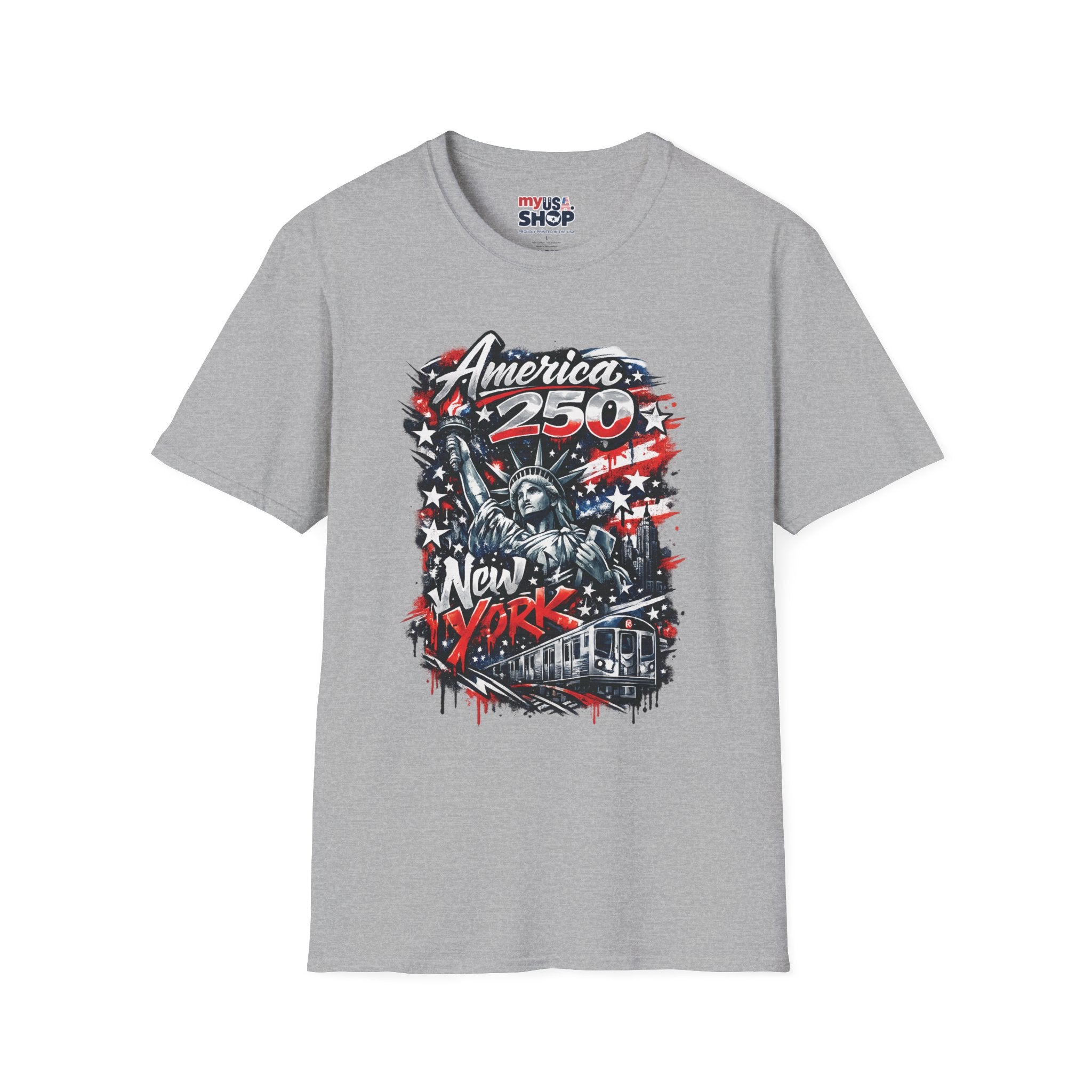 America 250 Statue of Liberty T-Shirt — Patriotic New York 250th Anniversary Tee