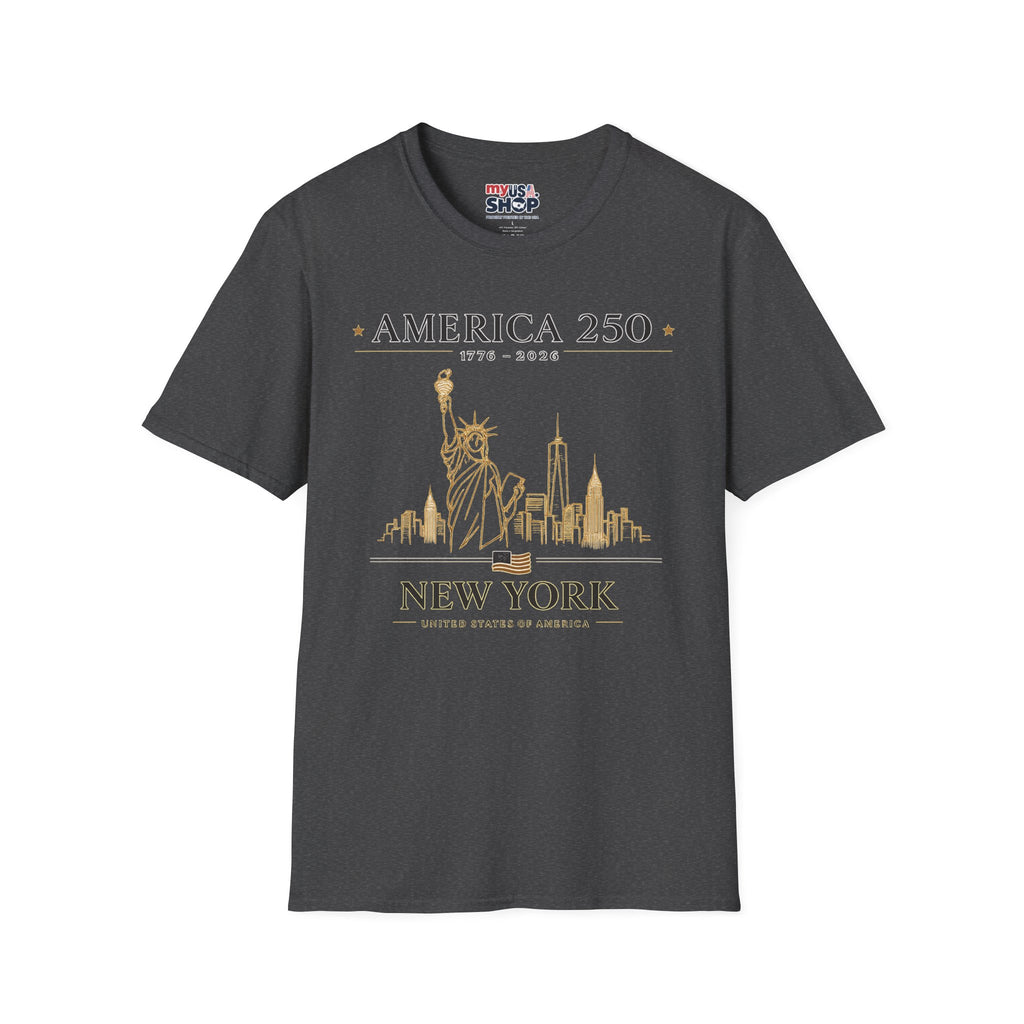 America 250 — USA Commemorative Tee (New York Statue of Liberty Design)