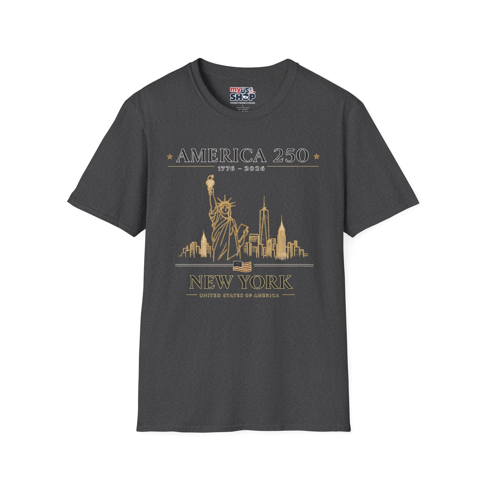 America 250 — USA Commemorative Tee (New York Statue of Liberty Design)