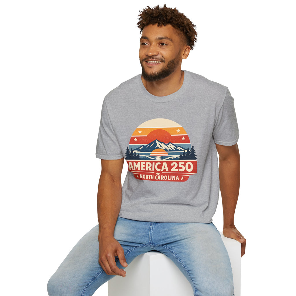 America 250 North Carolina - Mountain Sunset T-Shirt