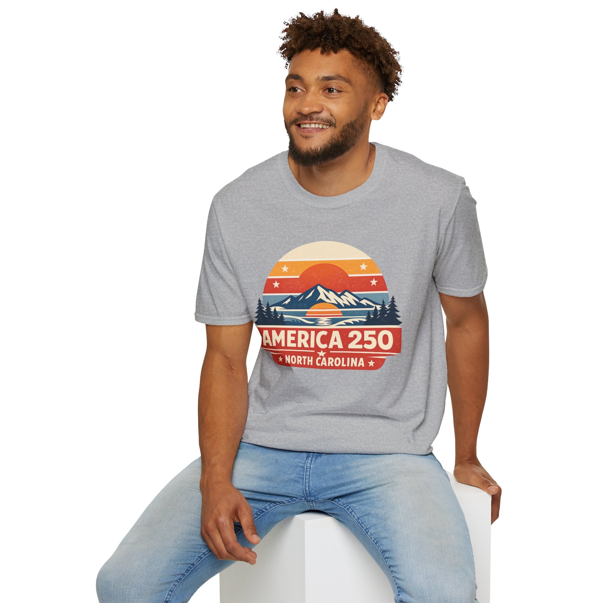 America 250 North Carolina - Mountain Sunset T-Shirt