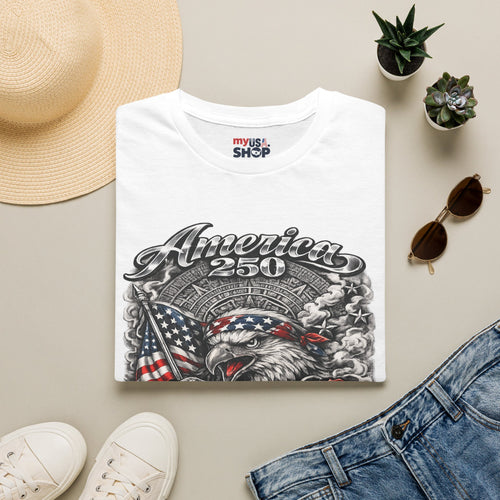 America 250 Eagle Flag — Born & Proud Patriotic