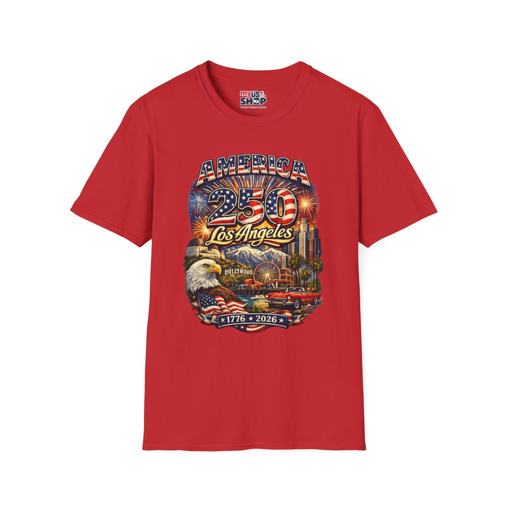 America 250 Los Angeles Hollywood Santa Monica Griffith Eagle 1776 2026 California Tee
