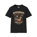 Wisconsin Eagle Vintage T-Shirt — America 250 Retro State Pride