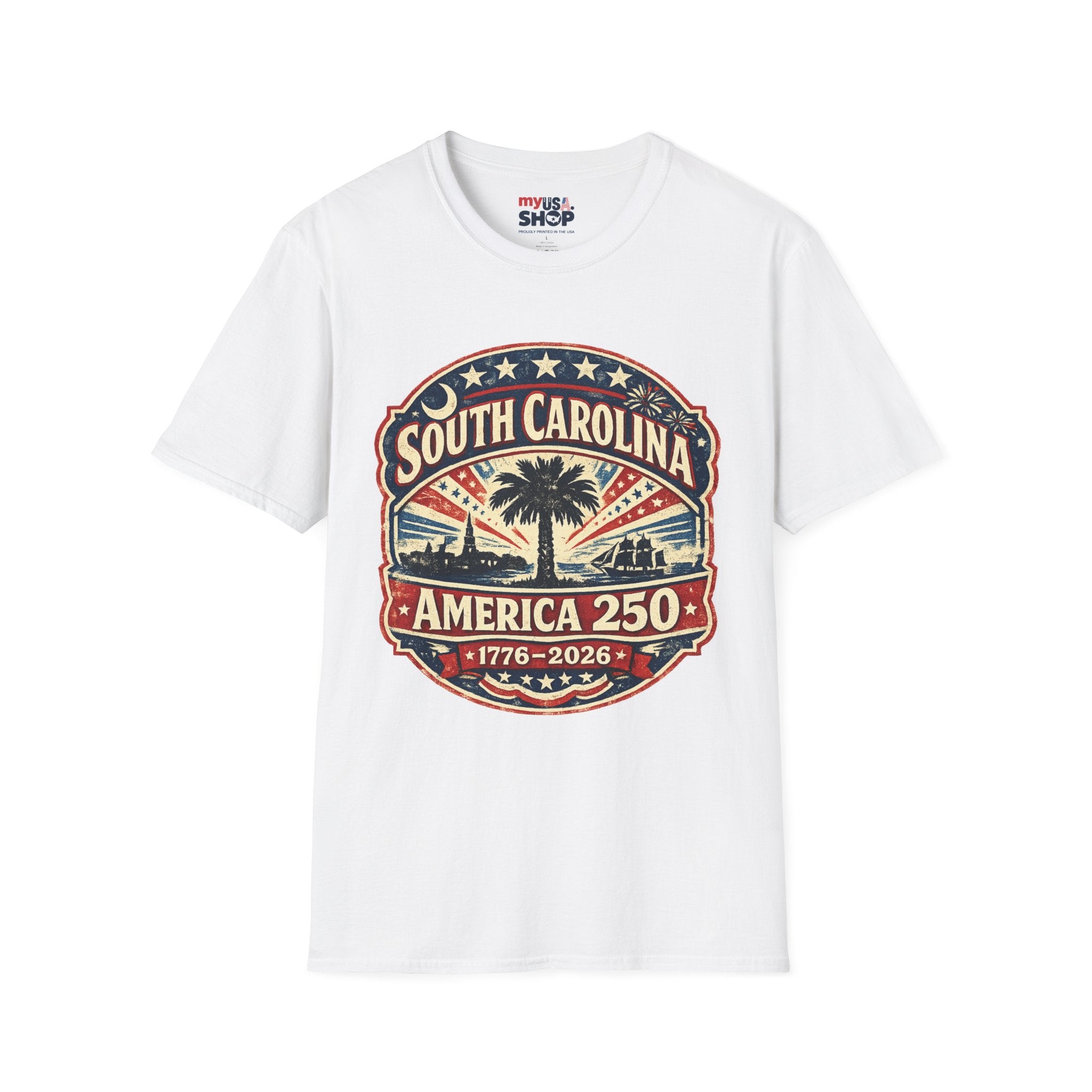America 250 South Carolina Anniversary T-Shirt — Retro State Pride Tee