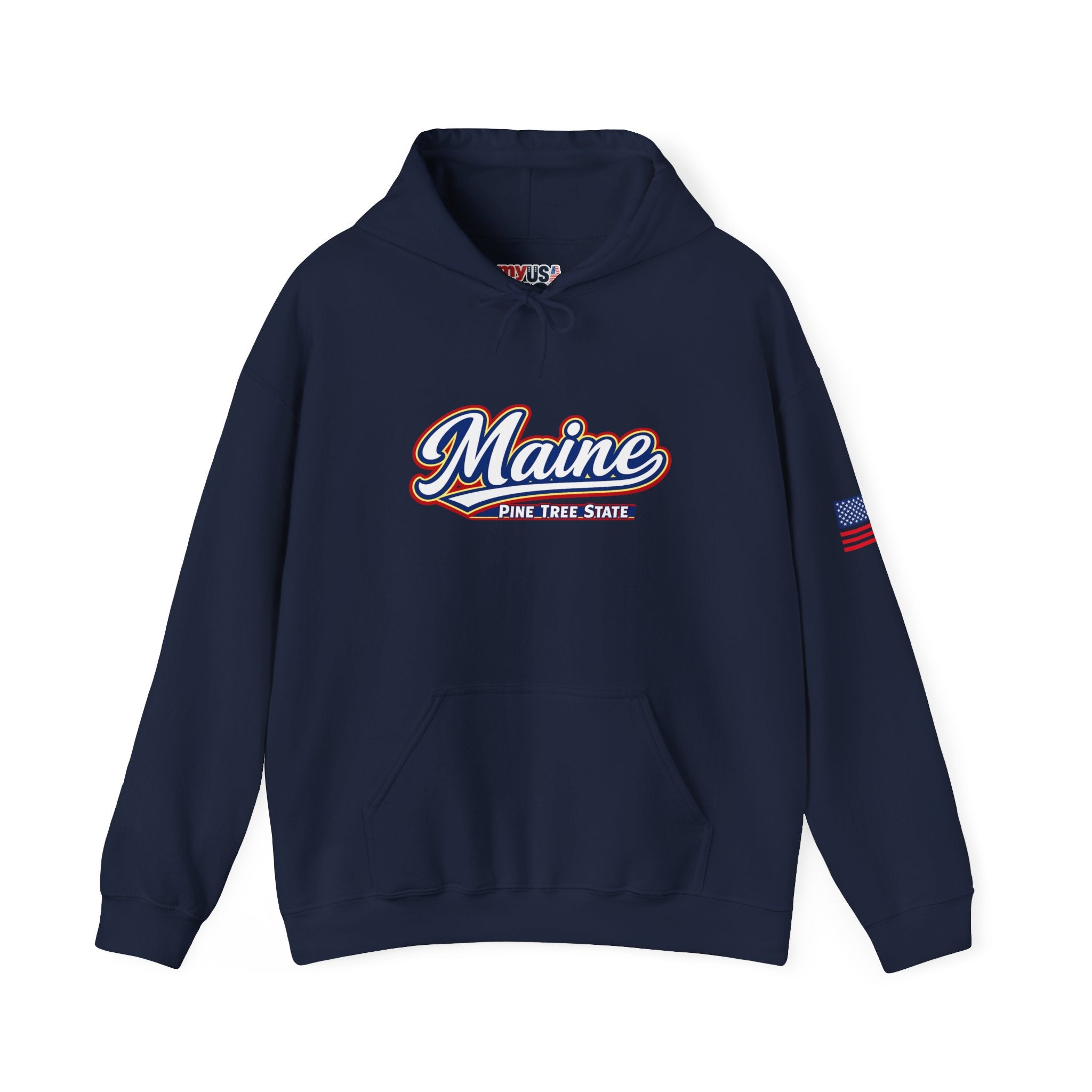 Maine Pine Tree State Heavy Blend Hooded Sweatshirt