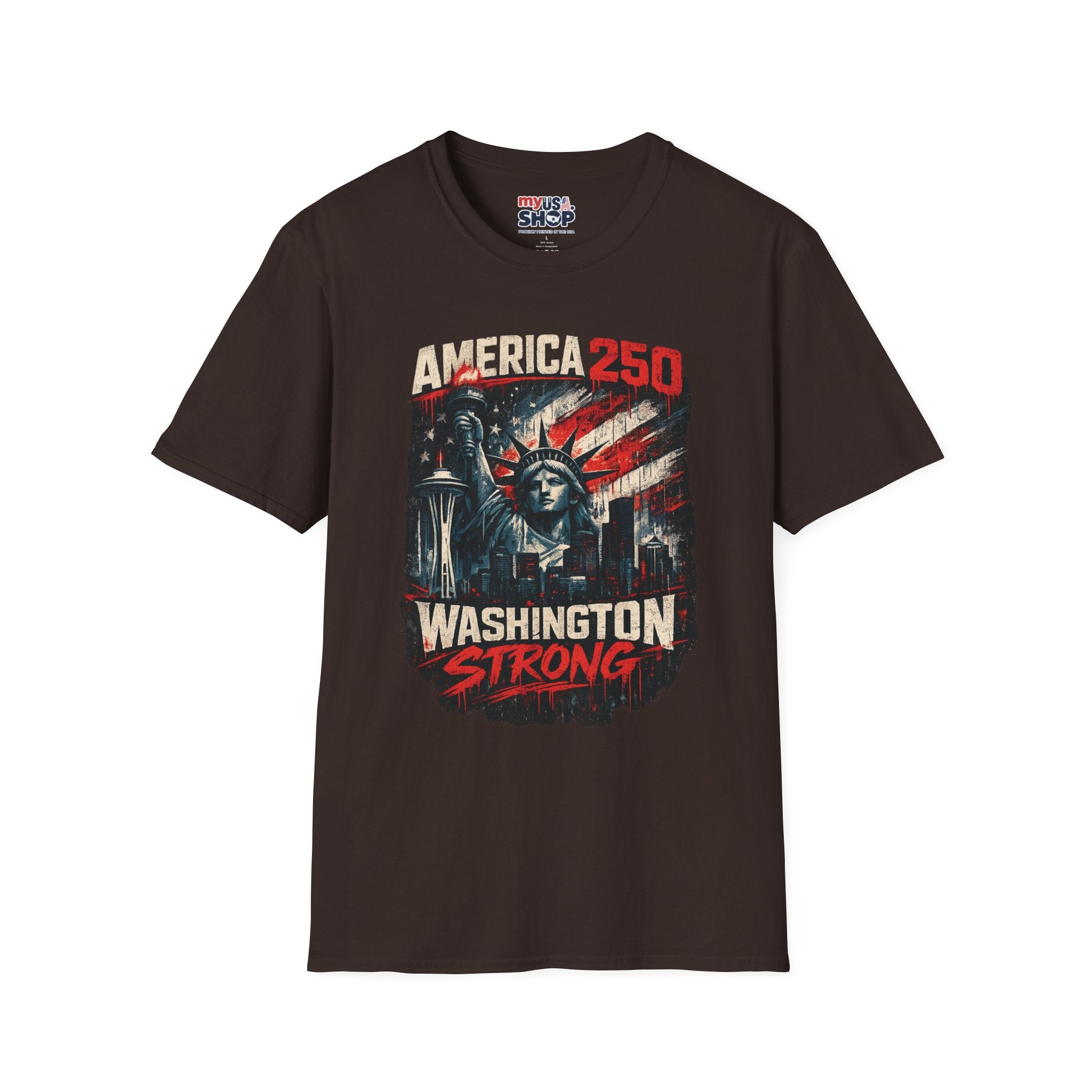 America 250 Statue of Liberty T-Shirt — Washington Strong Patriotic Tee