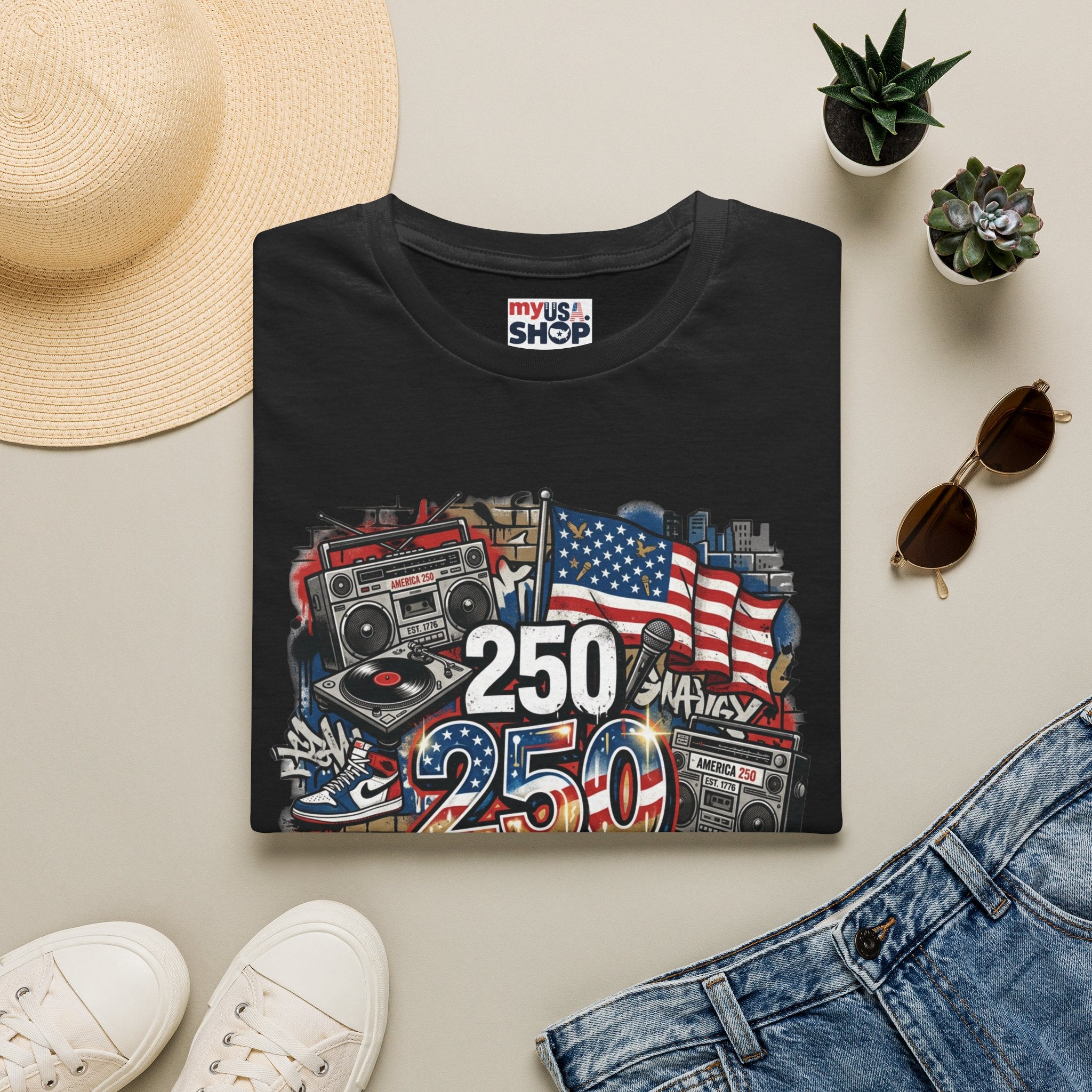 250 Years of American Rhythm T-Shirt America 250 Pop Culture